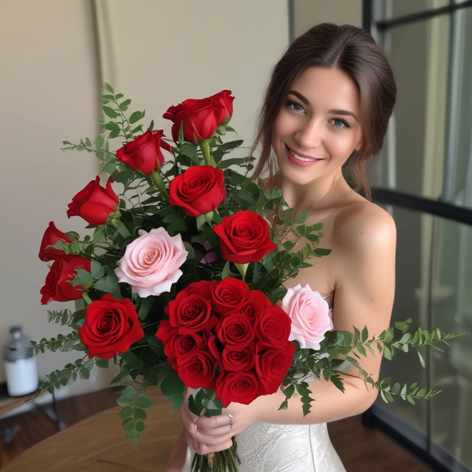 person wearing grey knit sweater