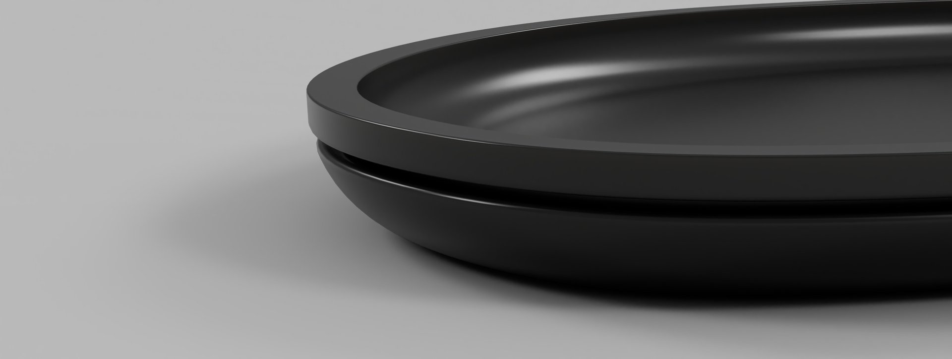 an abstract photo of a curved building with a blue sky in the background