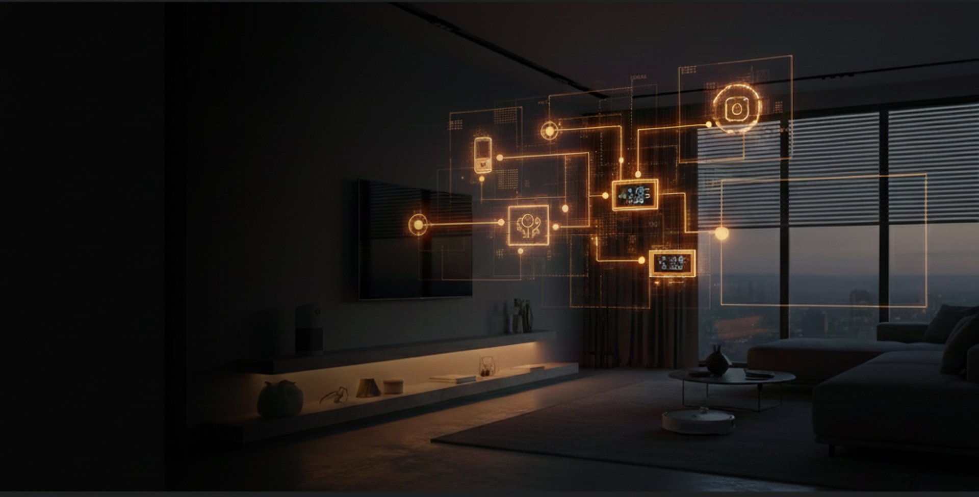 an abstract photo of a curved building with a blue sky in the background