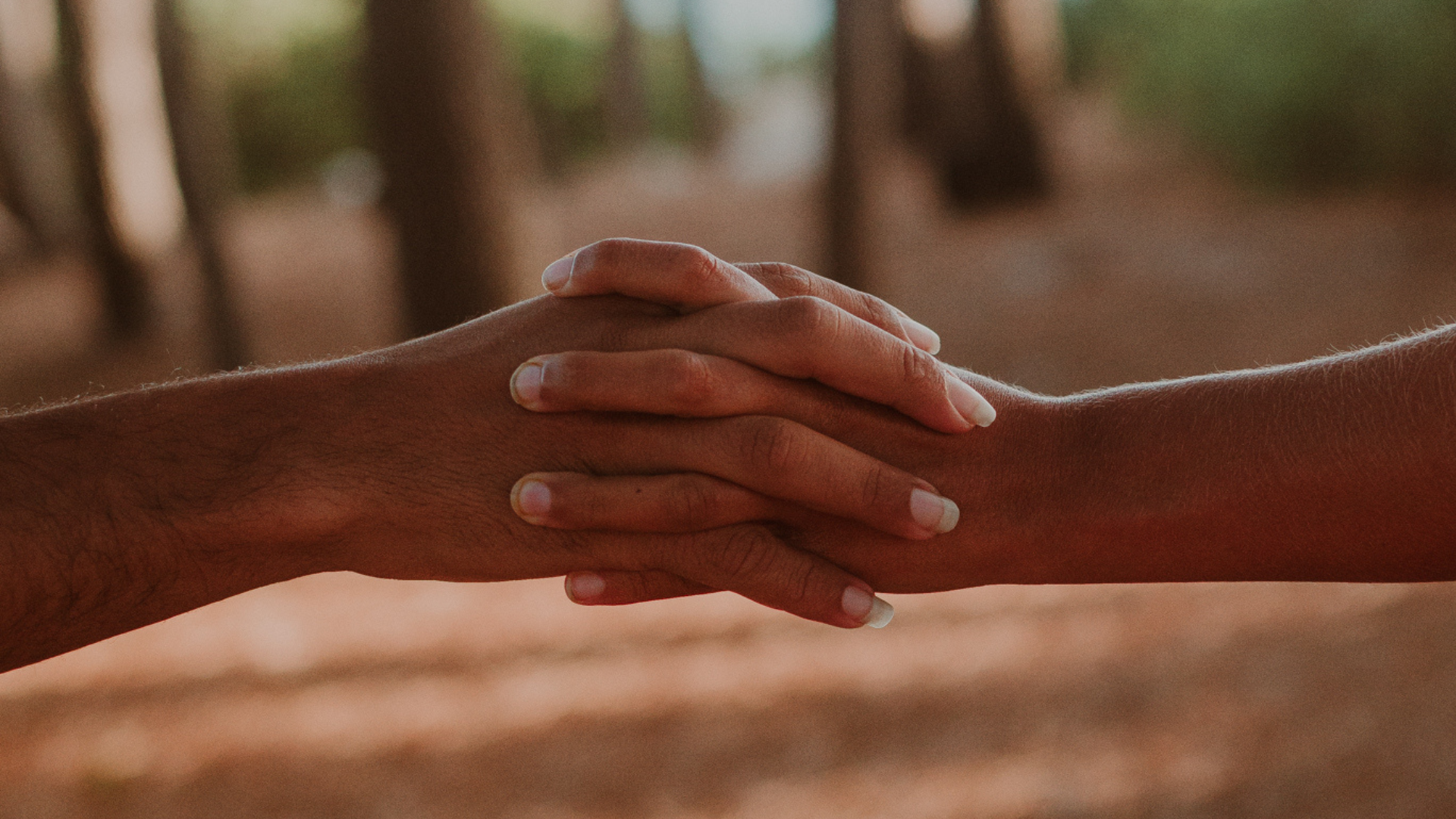 an abstract photo of a curved building with a blue sky in the background
