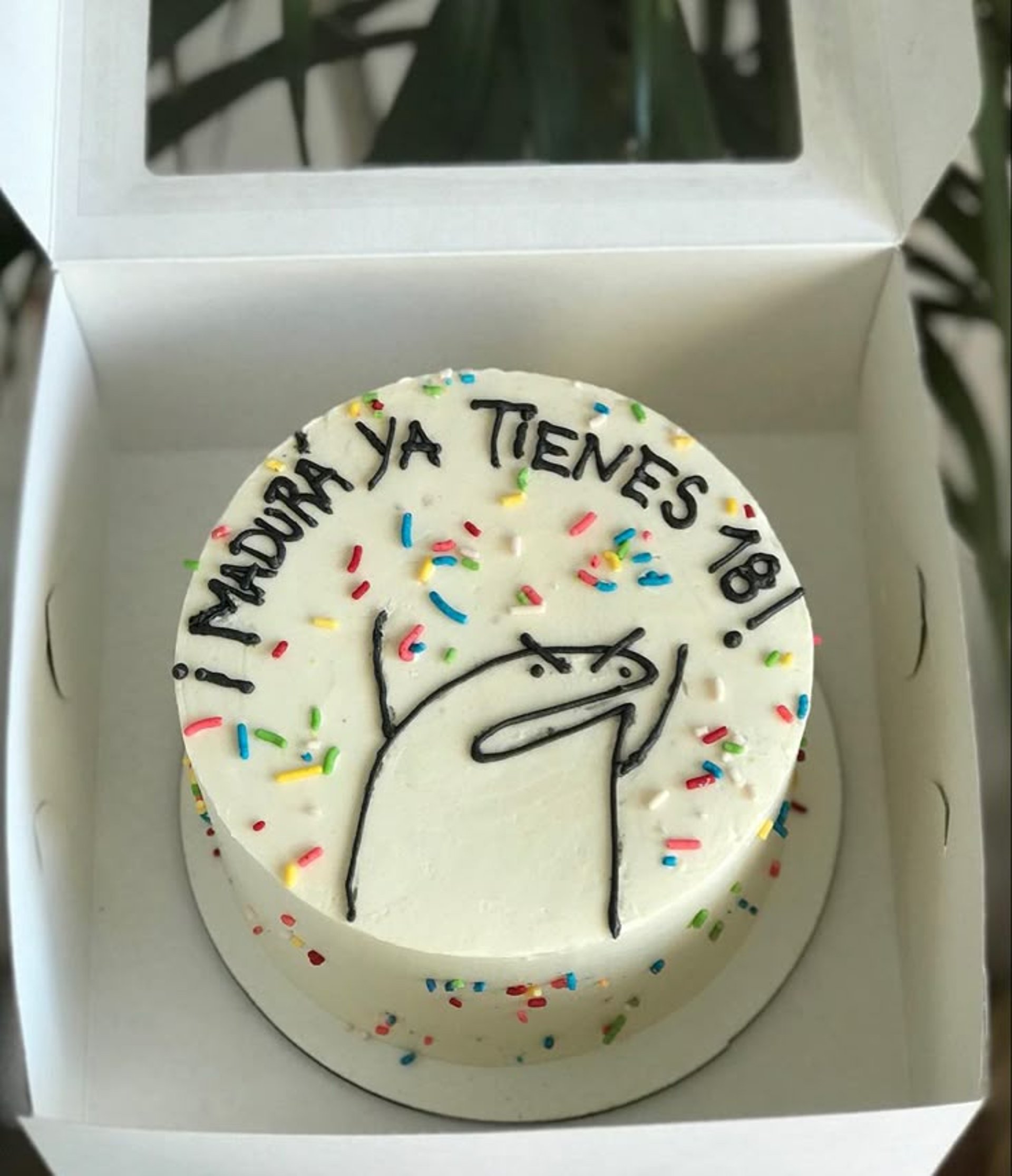 brown and white cake on white table