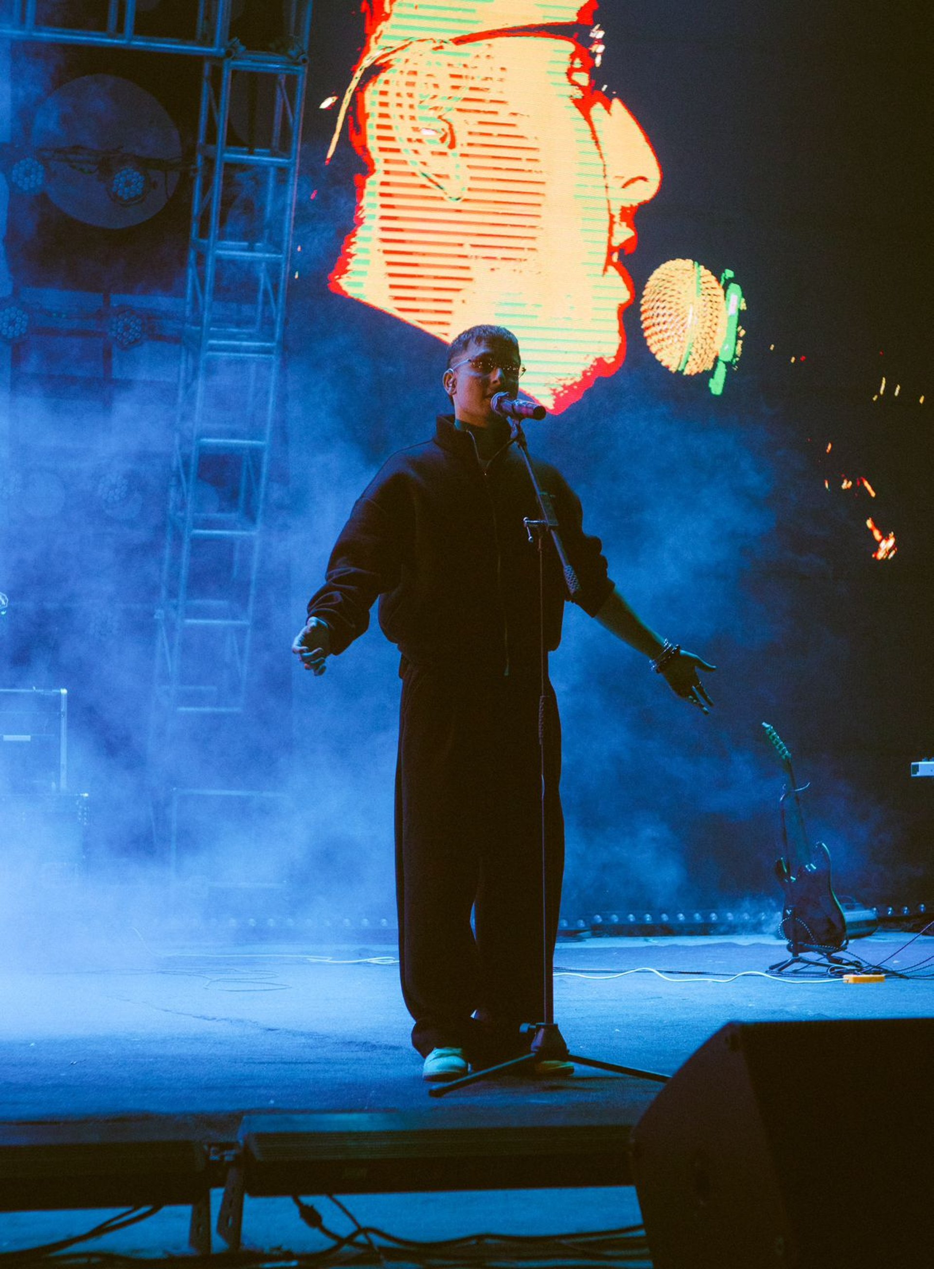 A close up of a piece of red paper