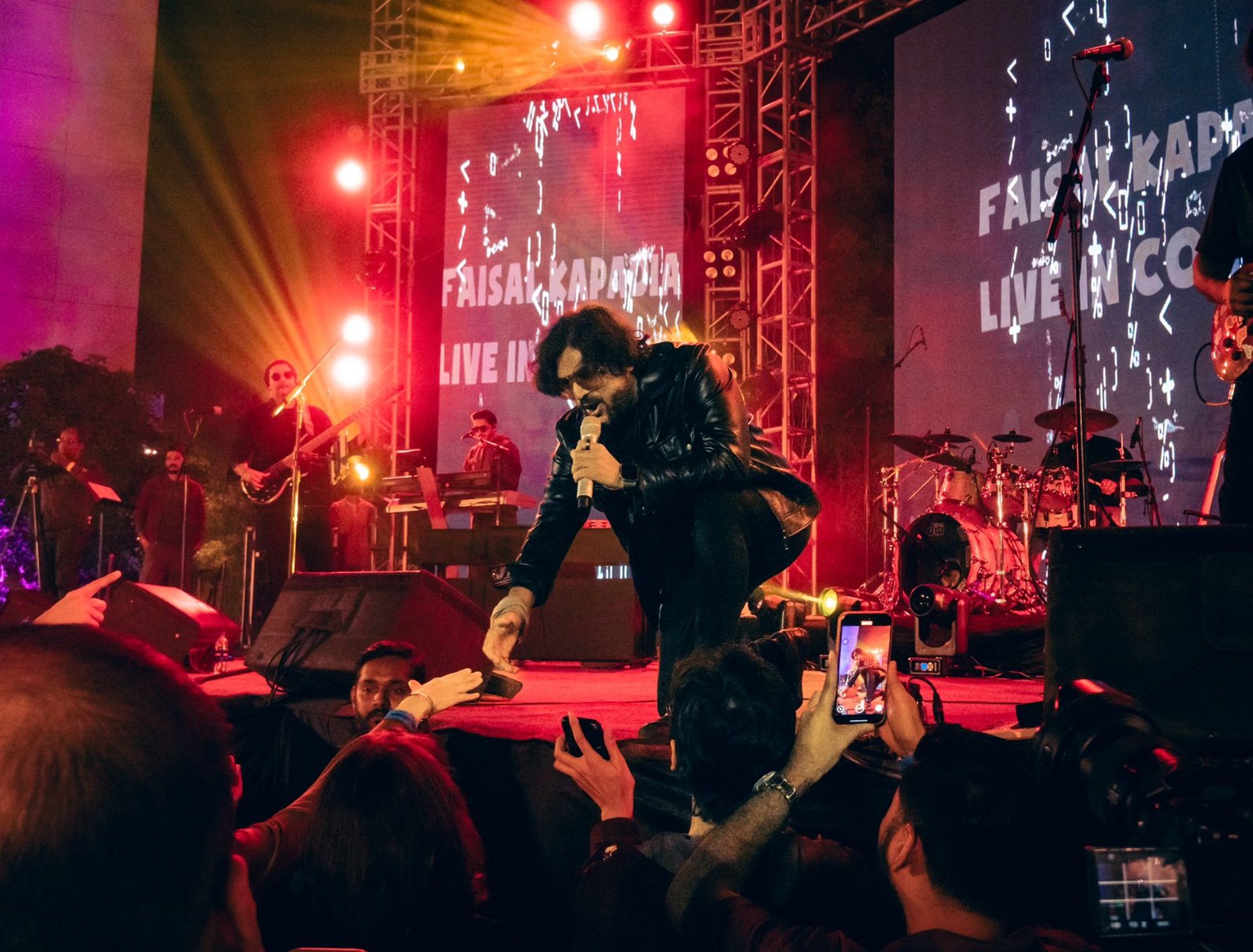 A close up of a piece of red paper