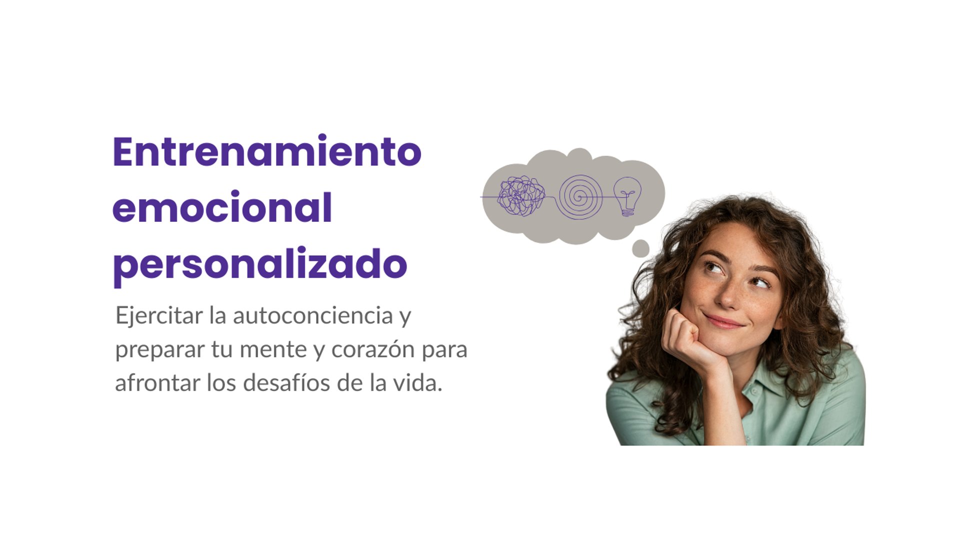mujer tranquila, serena, gestiona sus emociones