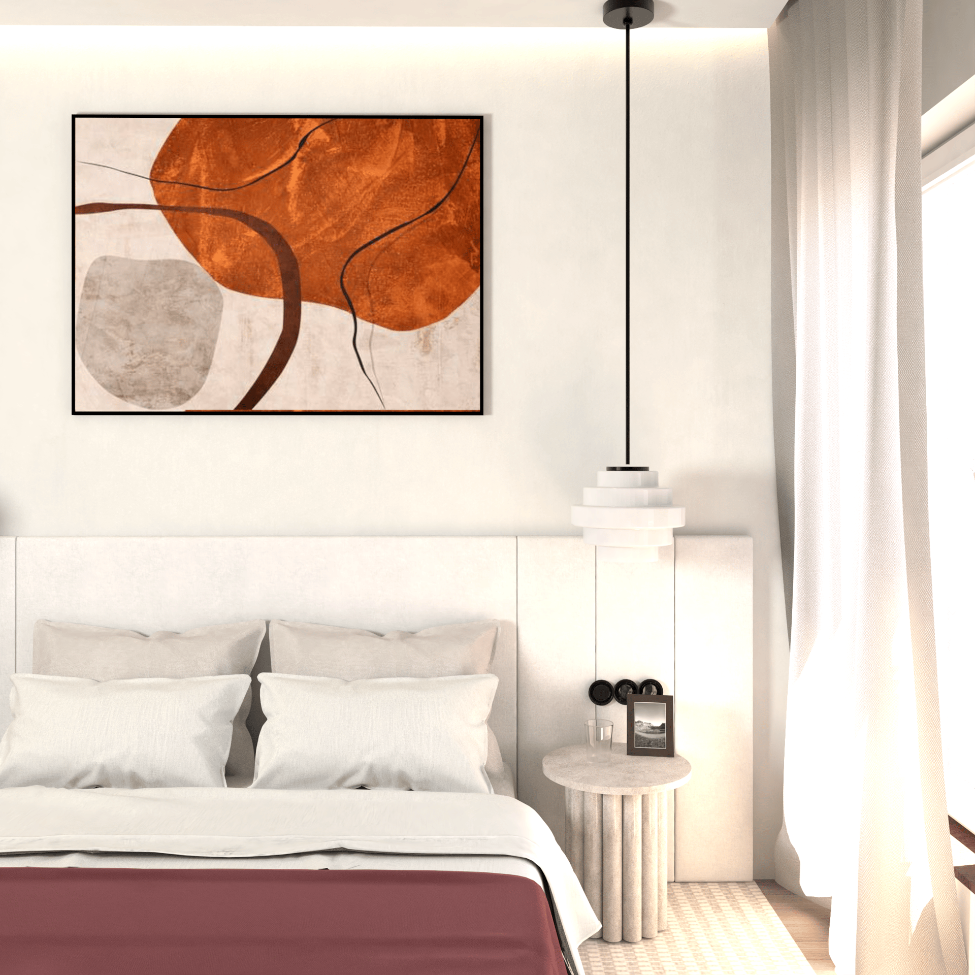 black and white bed linen