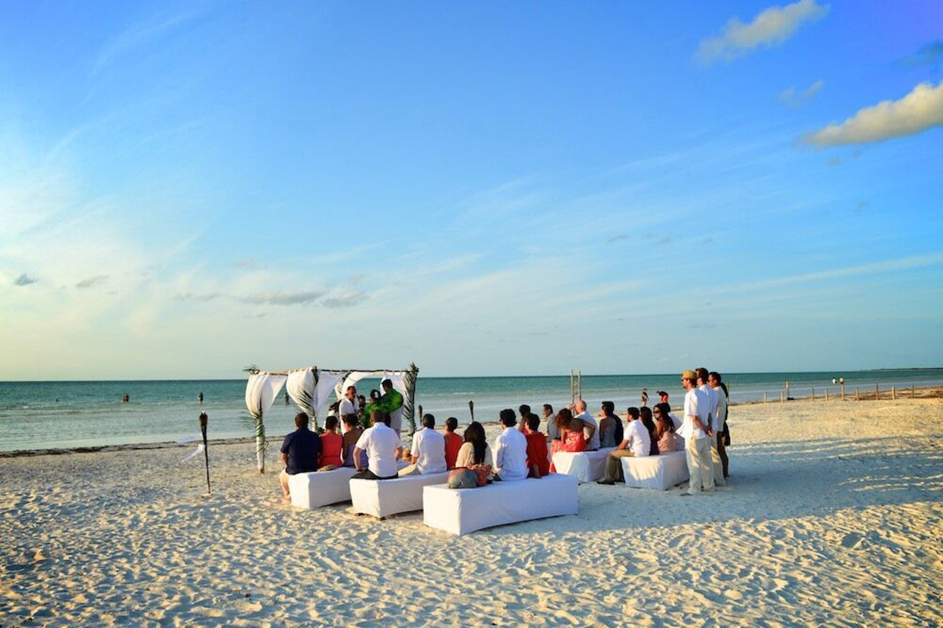 Boda Mistica espiritual en un hermoso dia en la Isla de Holbox