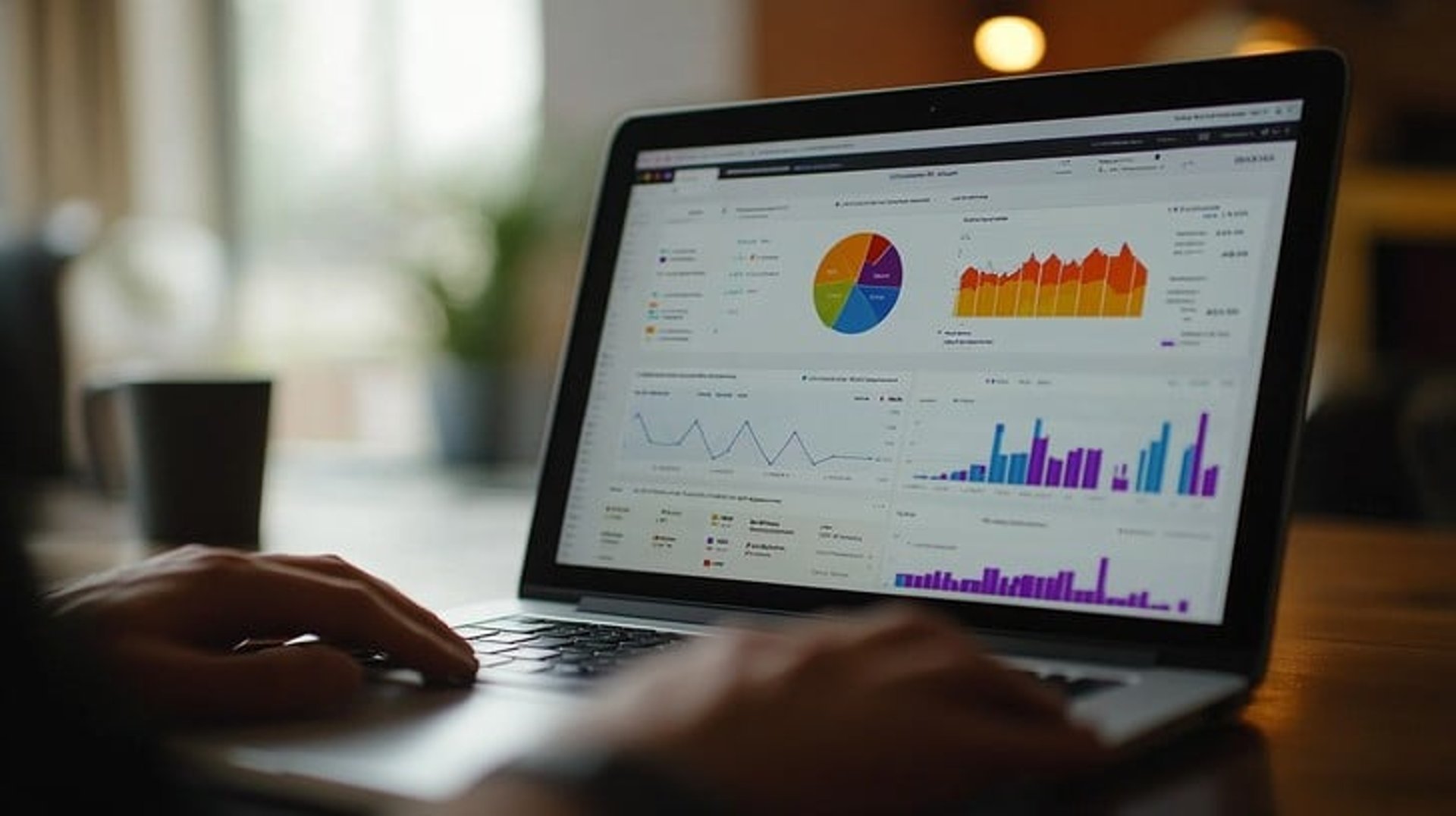Diverse team collaborating around a table with charts.