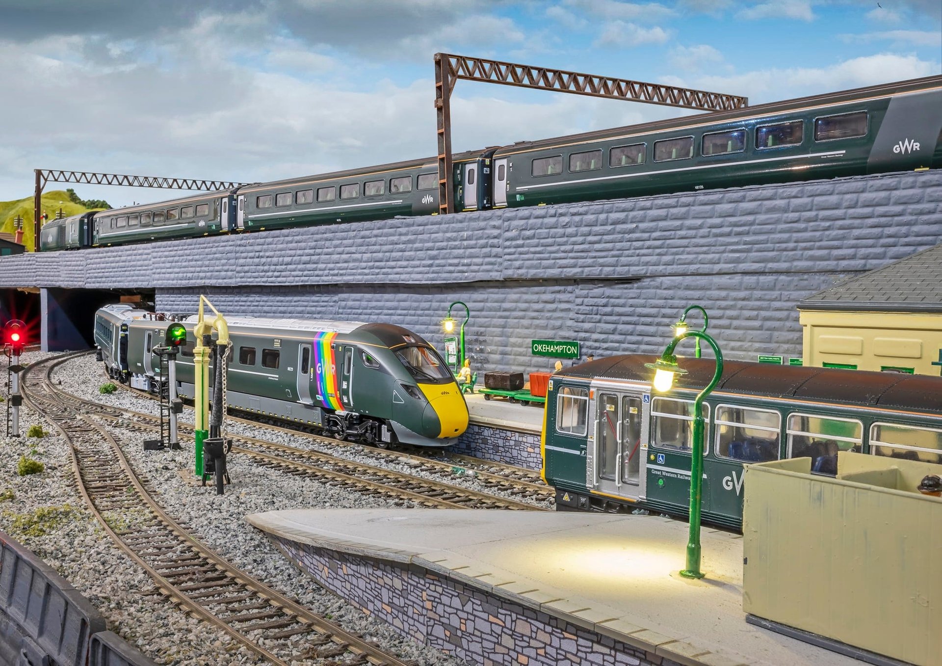 Photo image of the main Exeter Junction layout