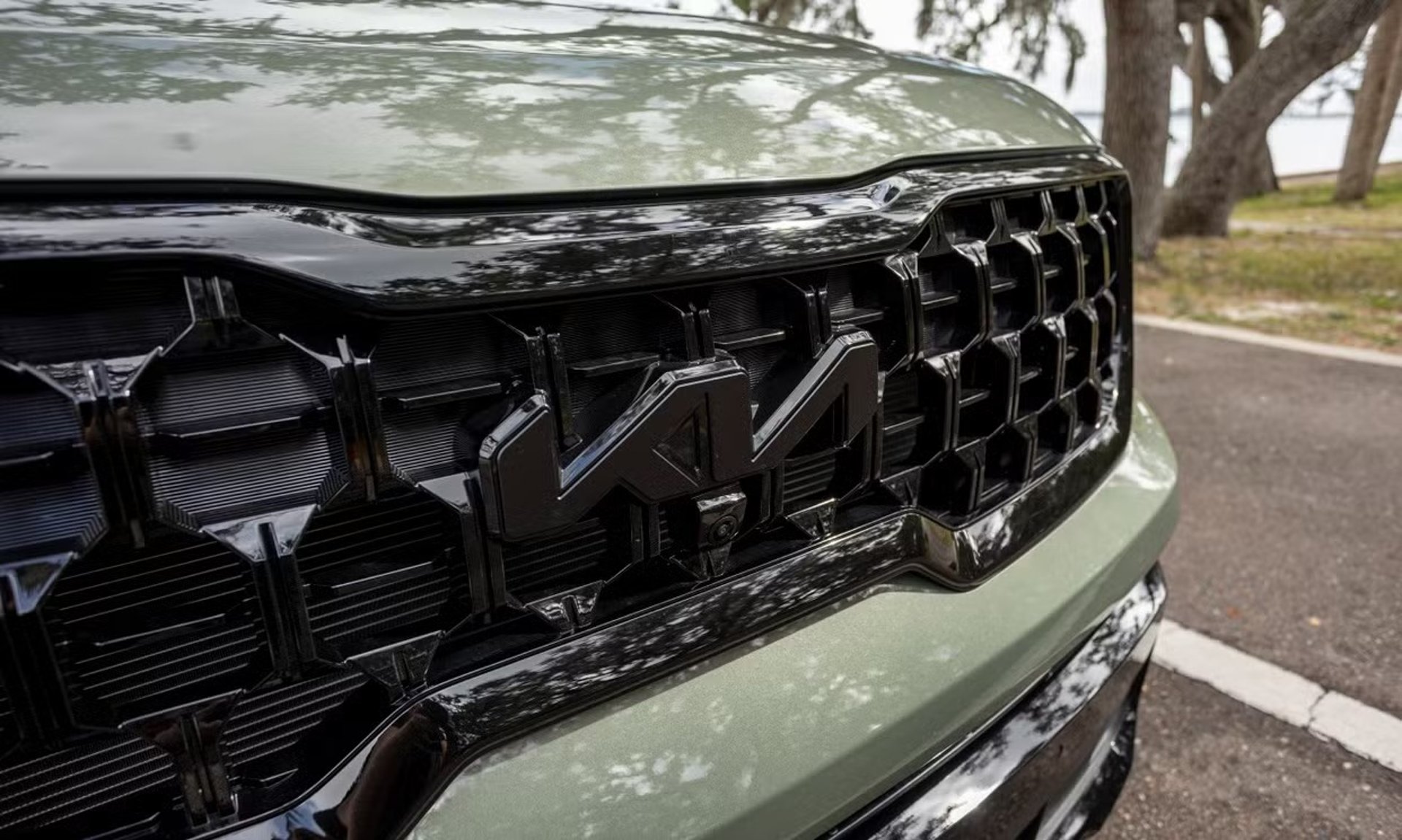 a volvo emblem on the front of a car