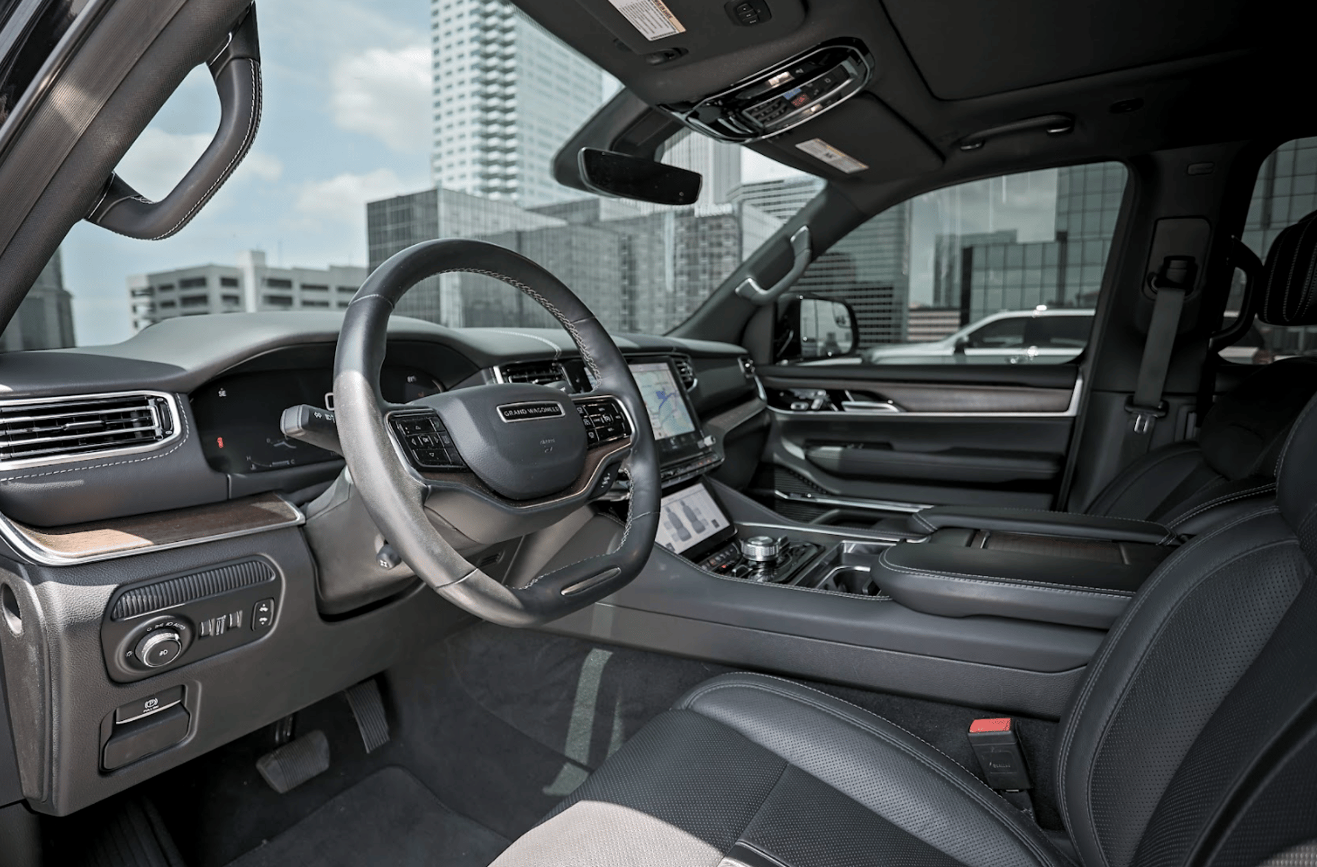 a close up of the hood of a red car