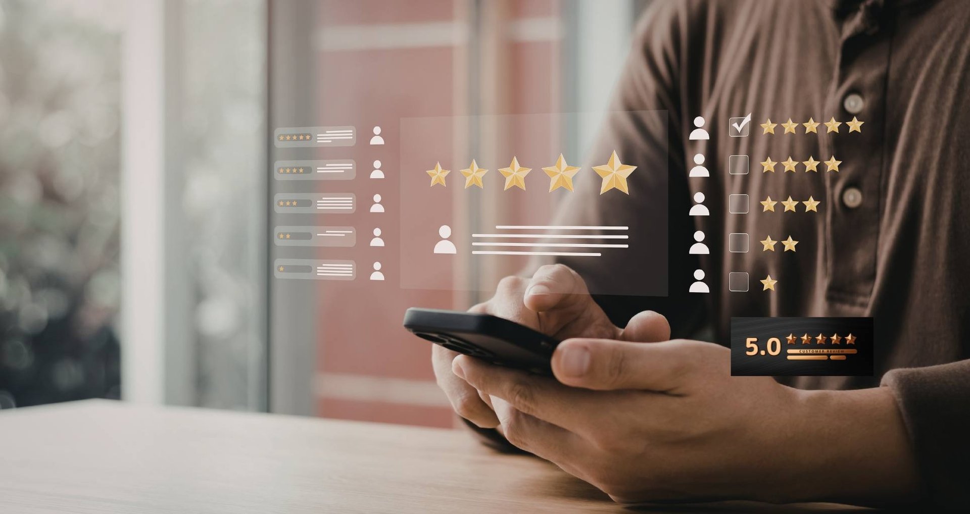 a row of yellow stars sitting on top of a blue and pink surface