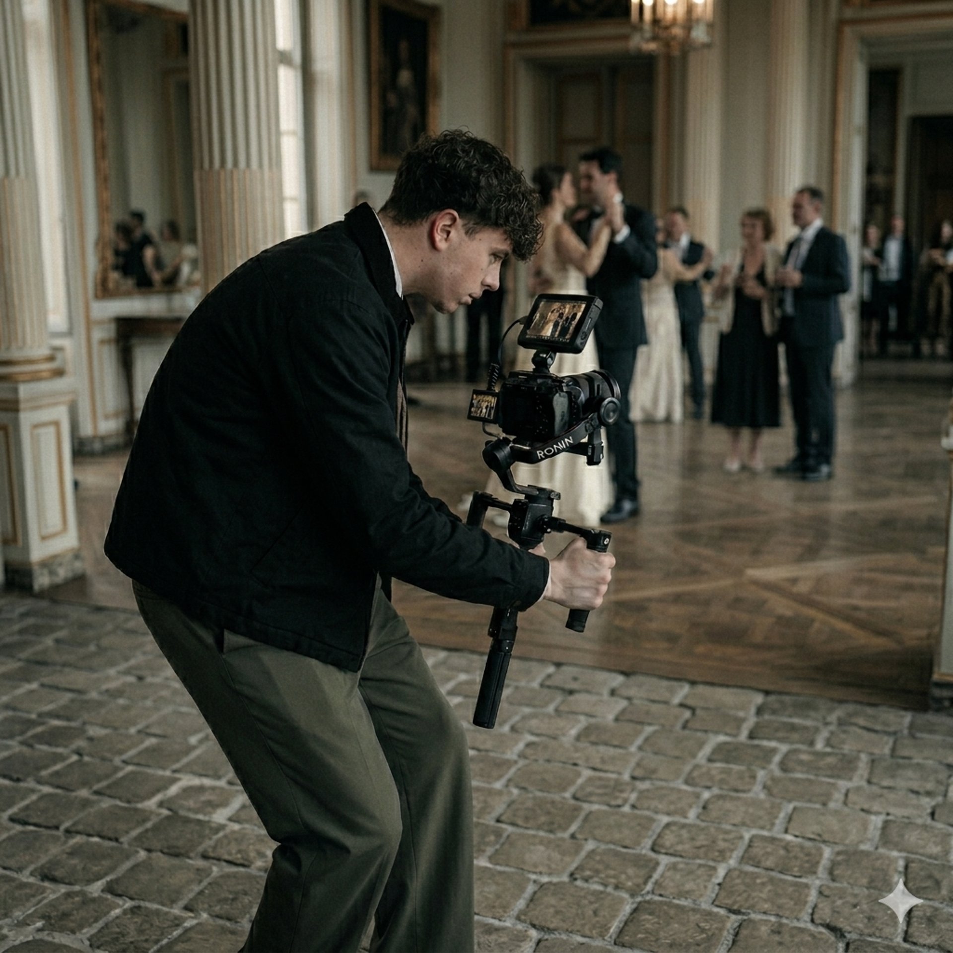 person holding DSLR camera