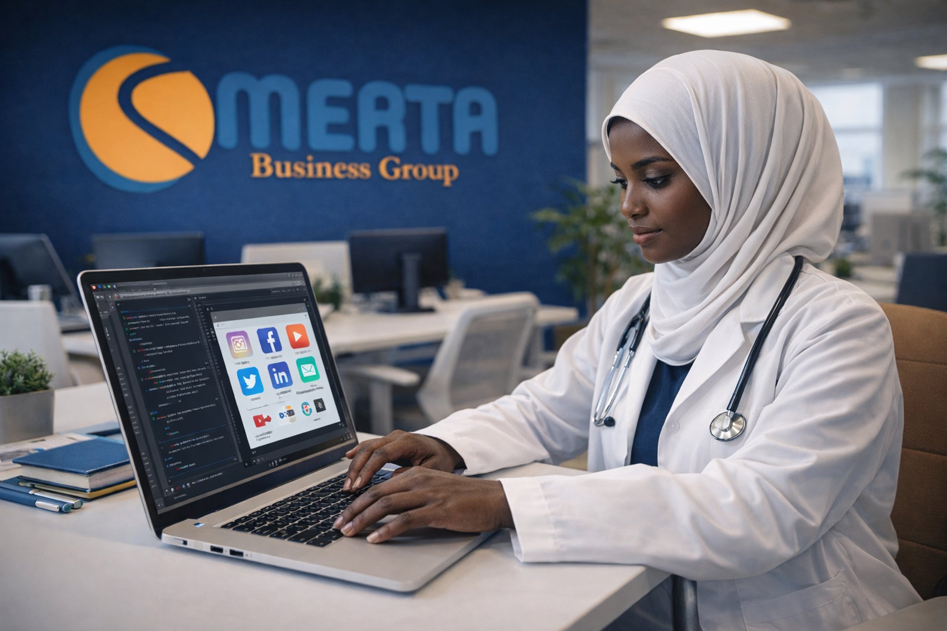 an abstract photo of a curved building with a blue sky in the background