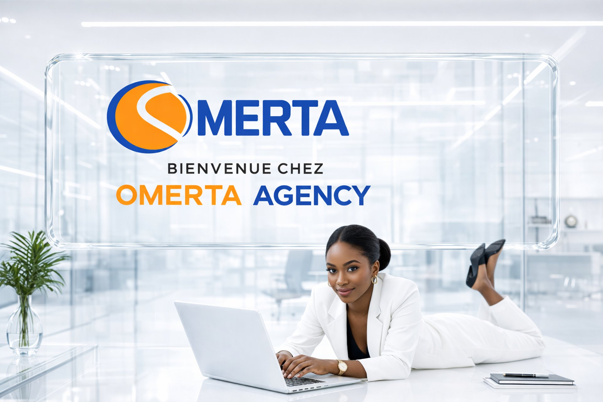 an abstract photo of a curved building with a blue sky in the background