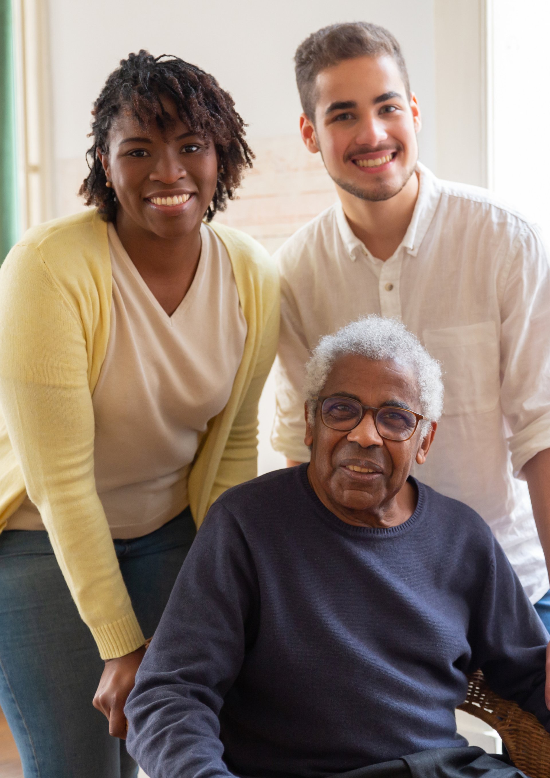 an abstract photo of a curved building with a blue sky in the background
