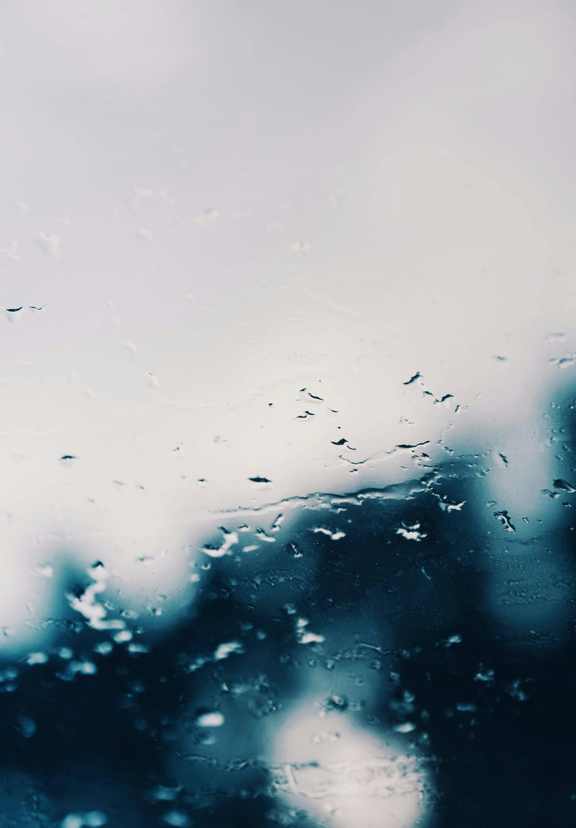 clear glass with water drops