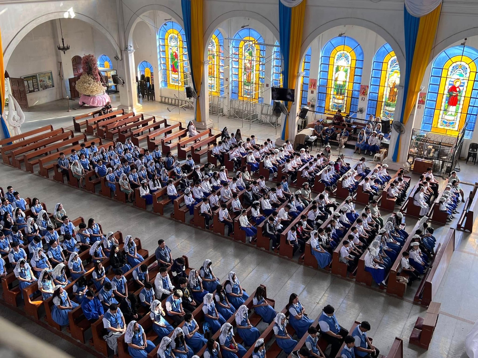 black blue and yellow textile