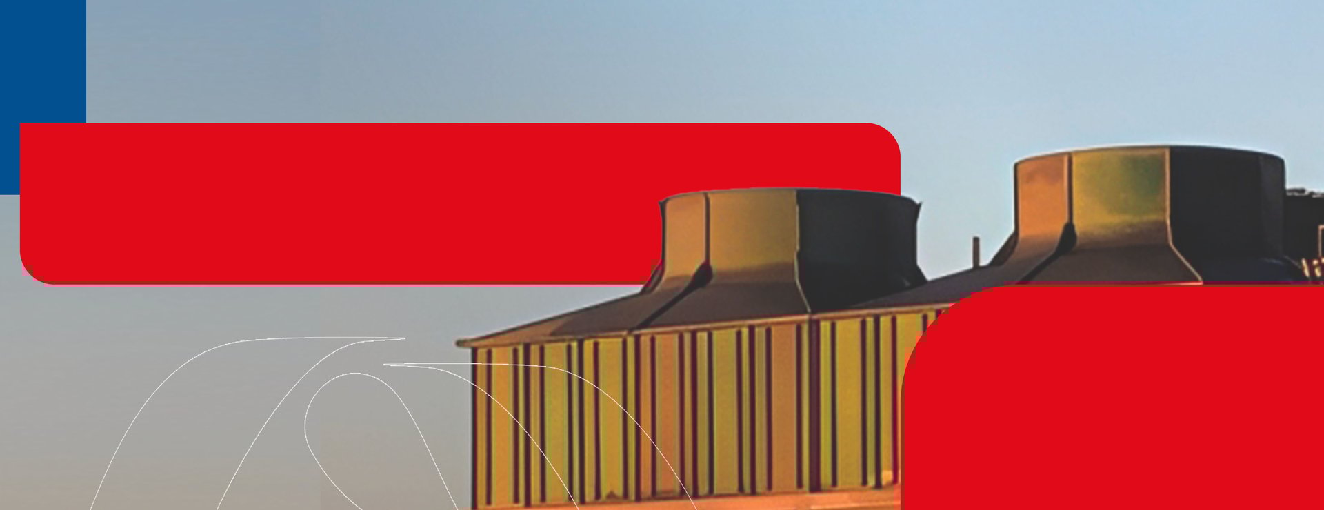 an abstract photo of a curved building with a blue sky in the background