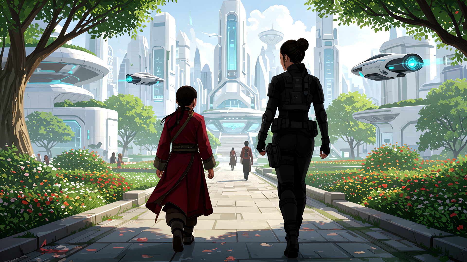 woman wearing yellow long-sleeved dress under white clouds and blue sky during daytime