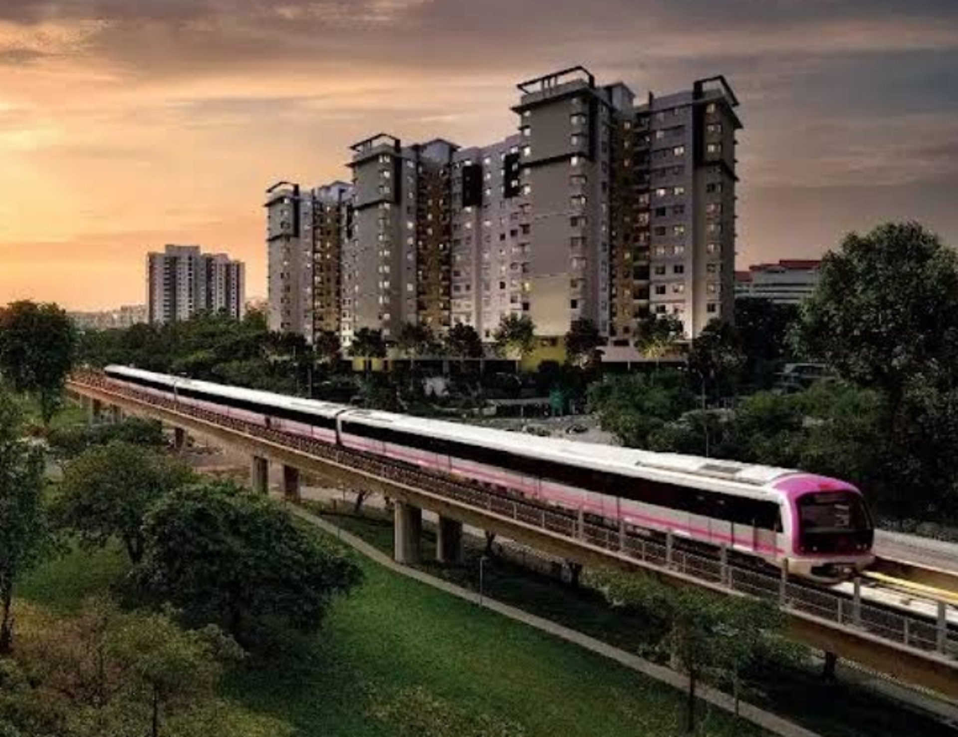 Provident Sunworth city nearby Challaghatta metro station