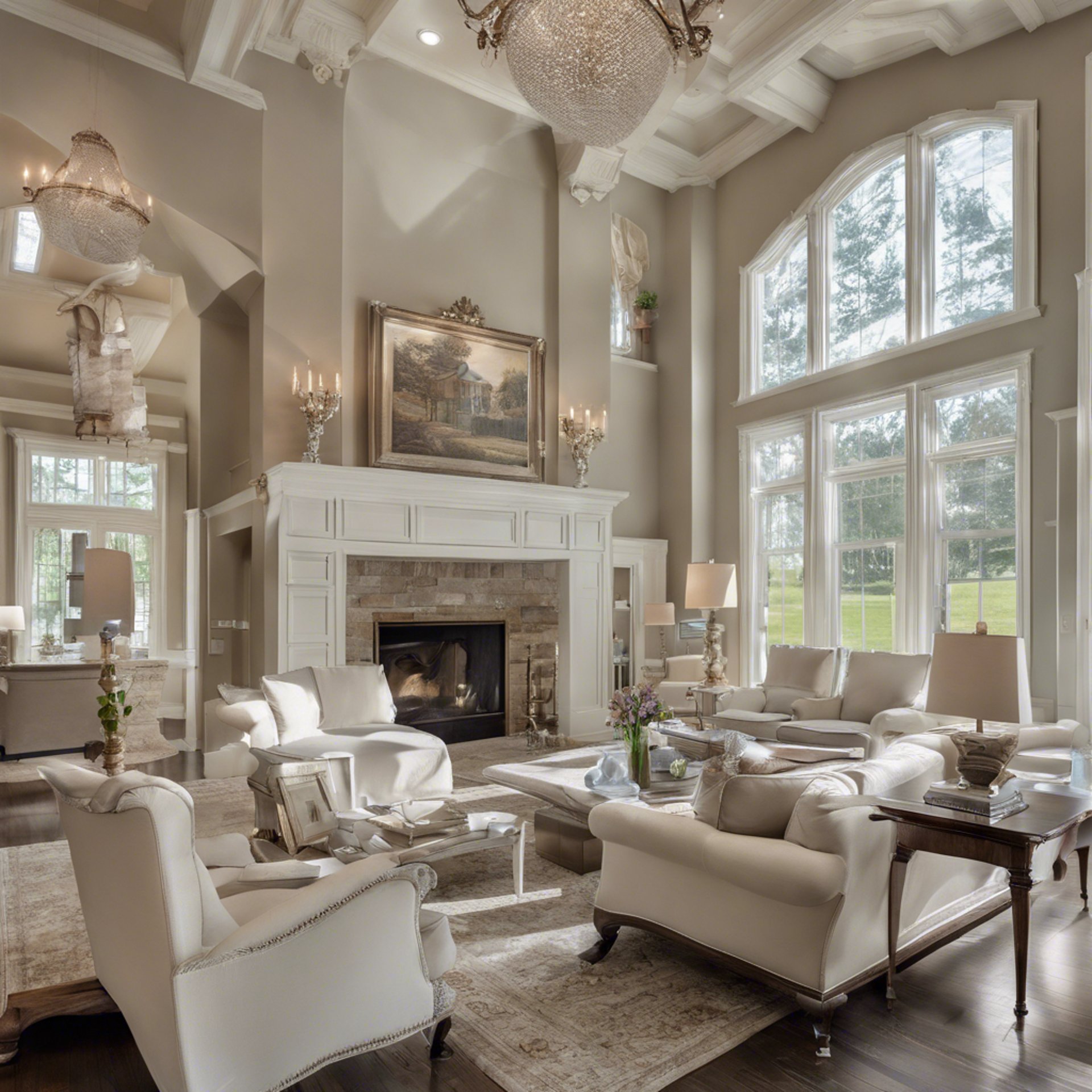 an abstract photo of a curved building with a blue sky in the background