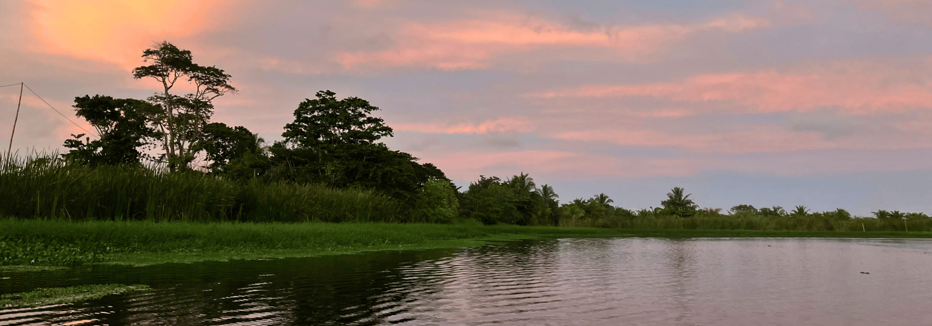 Sunset on rio estrella to demonstrate the tours available with camping babysits not he caribbean coast of costa rica