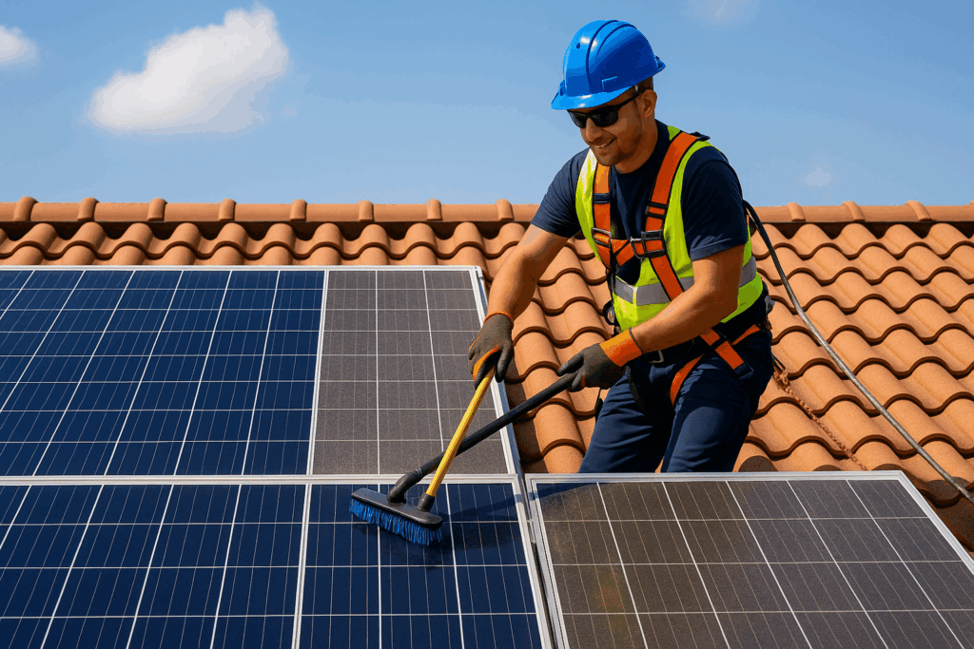 black and white solar panels