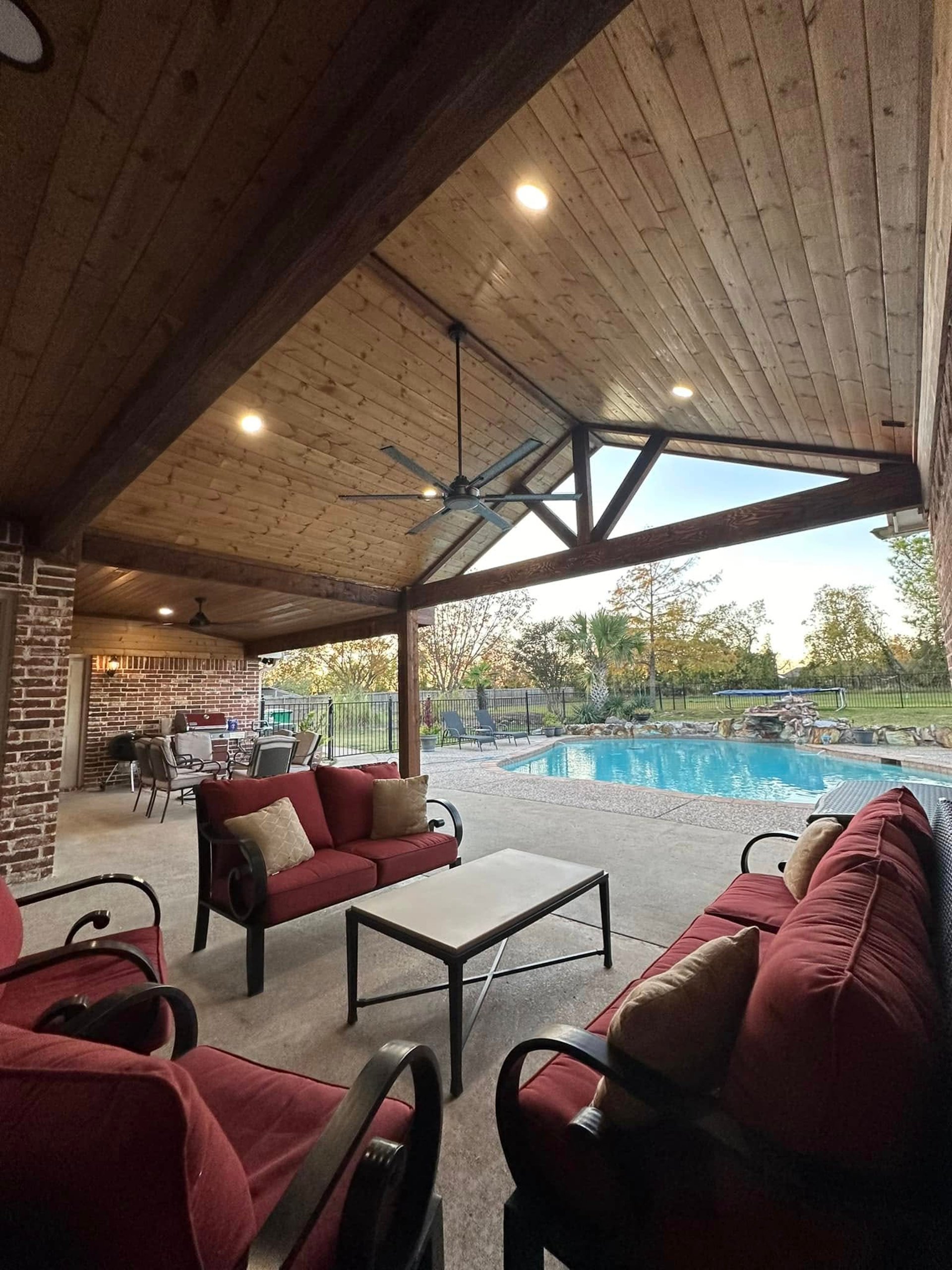 Cool Furniture with Patio and Pool