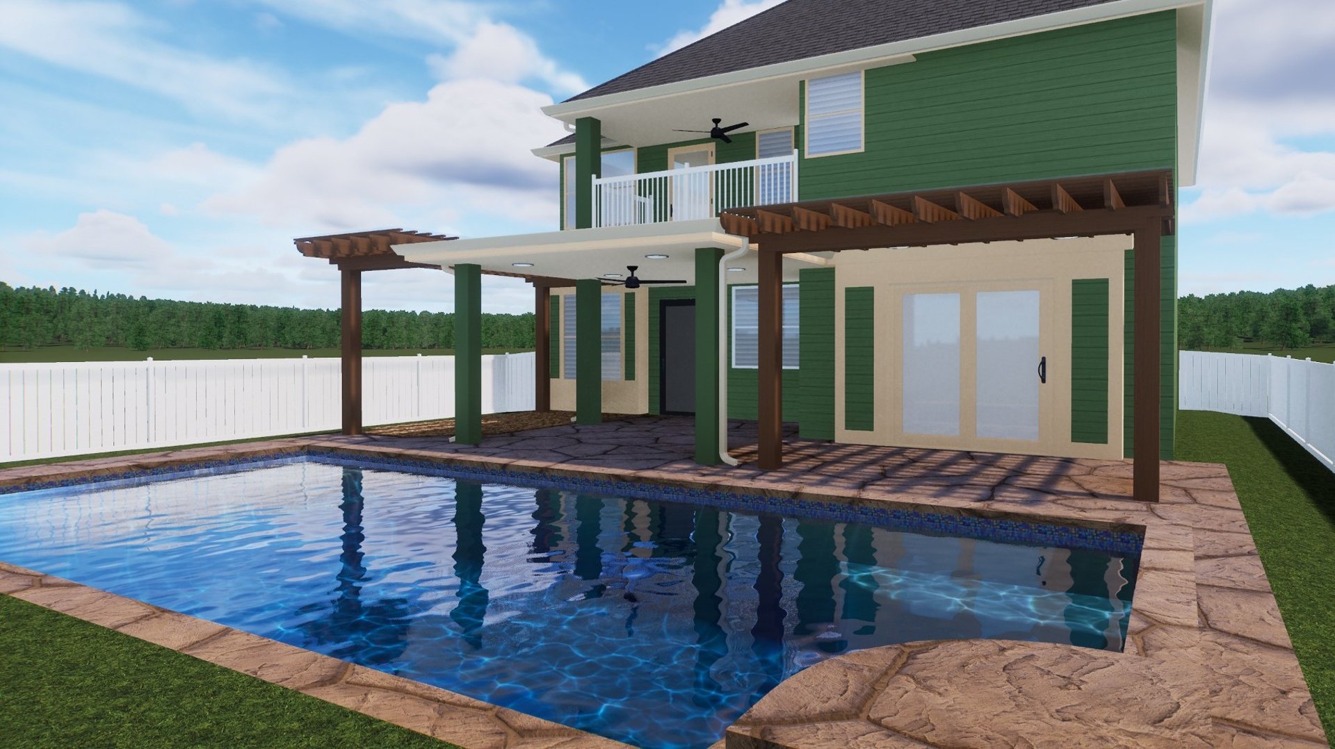 modern outdoor patio