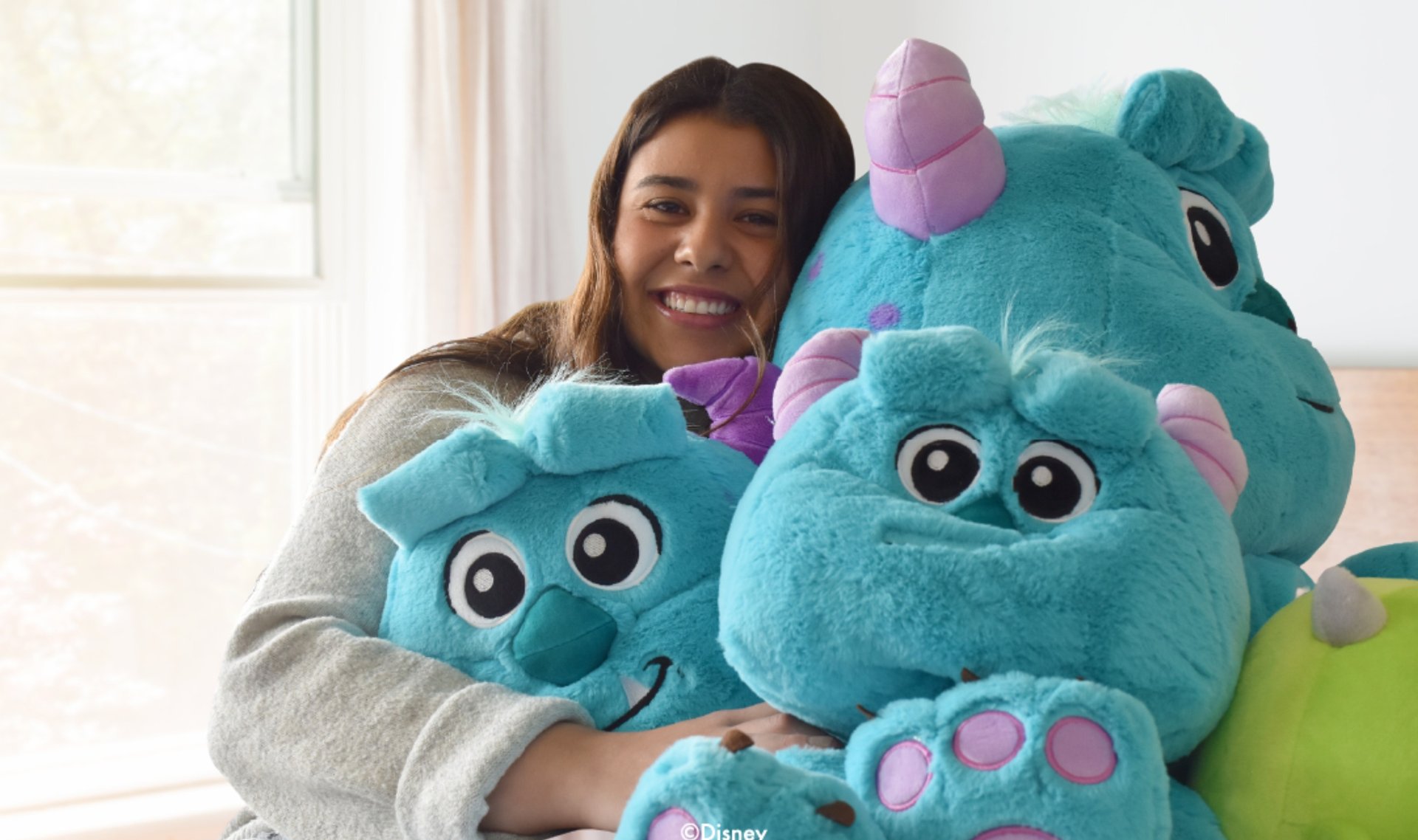 Shelves are filled with adorable plush toys.