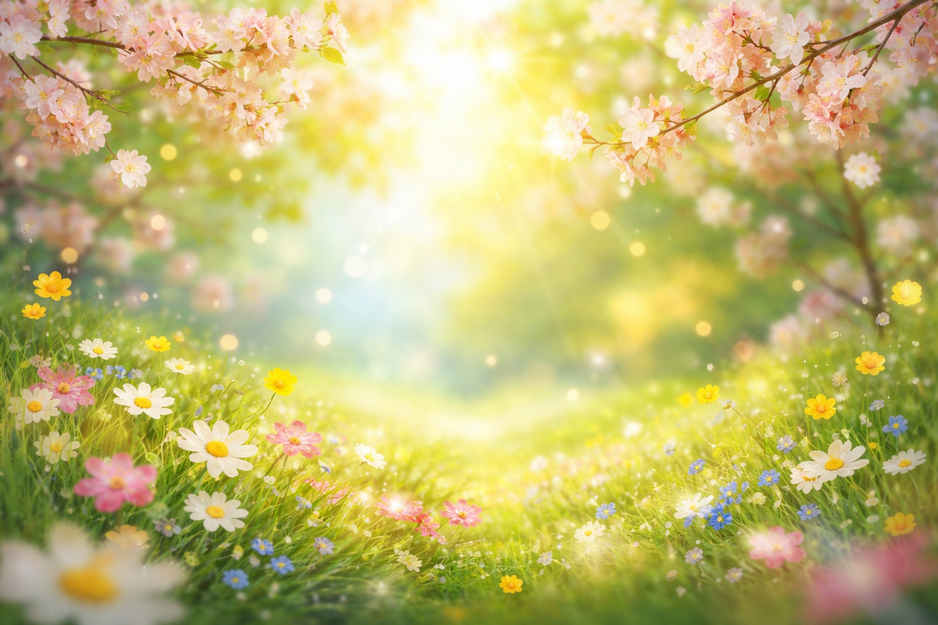 Spring school background