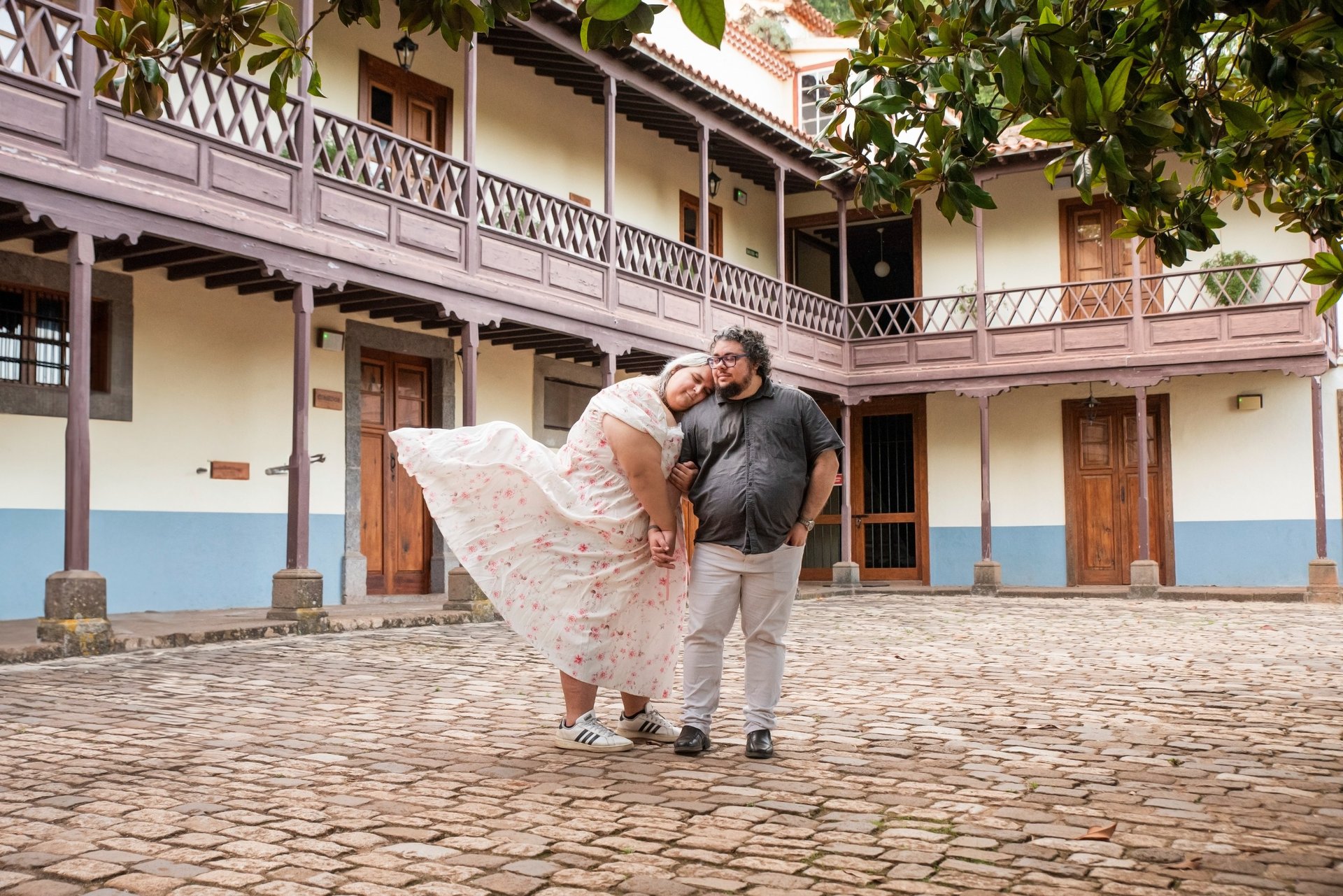 couple wearing silver-colored rings