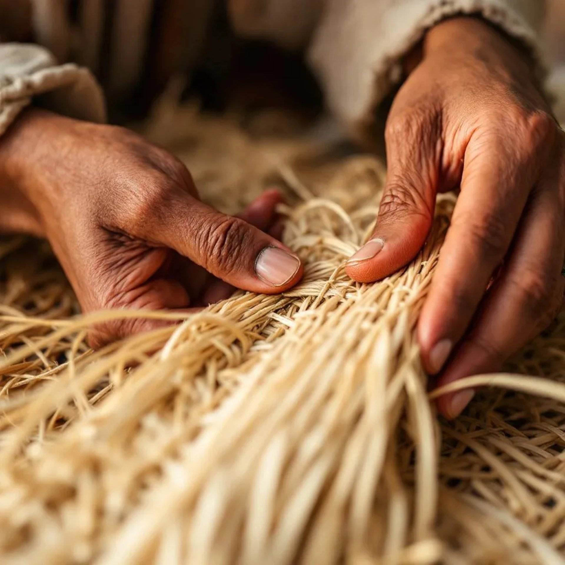 an abstract photo of a curved building with a blue sky in the background