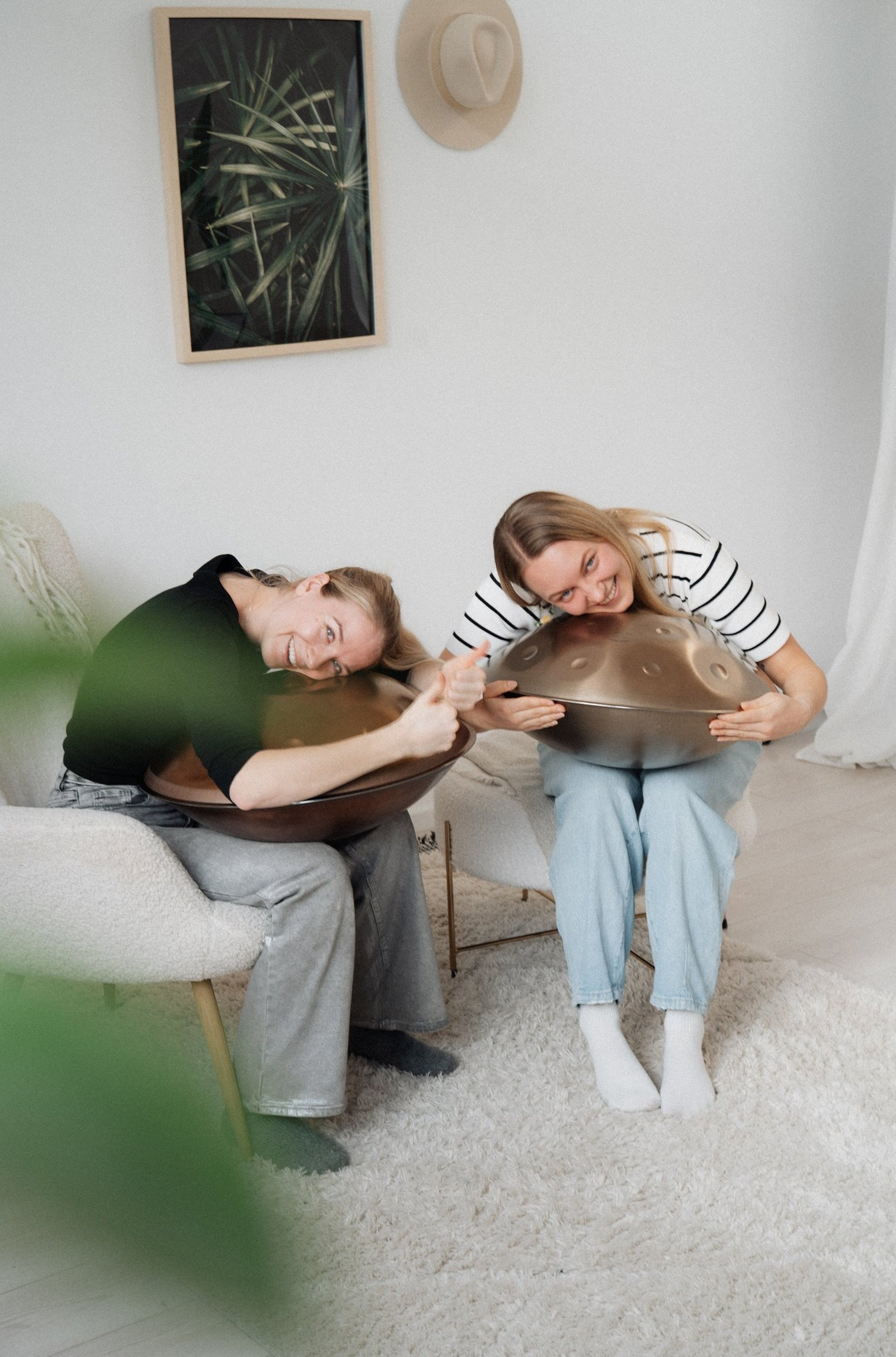 an abstract photo of a curved building with a blue sky in the background