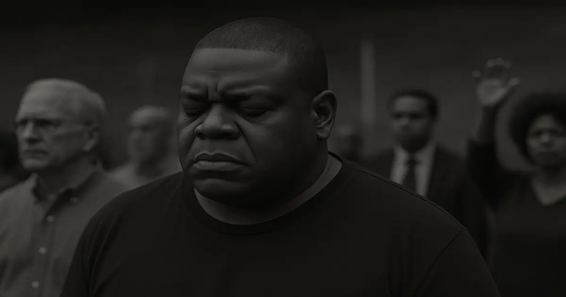 Crowd in somber reflection, symbolizing how Jesus’s return in AD 70 proved this generation meant theirs, not a future one.