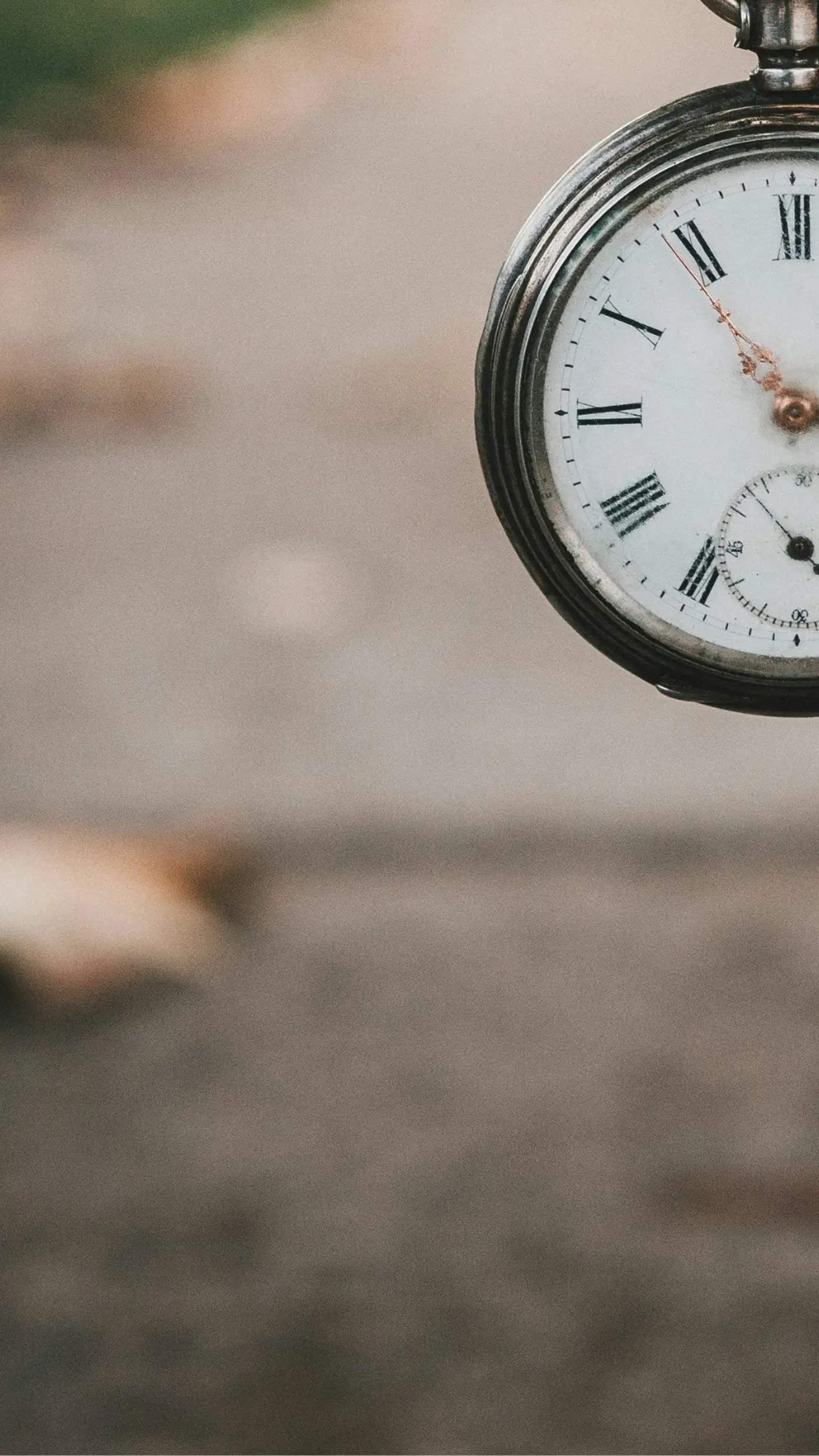 pocket watch at 3:55