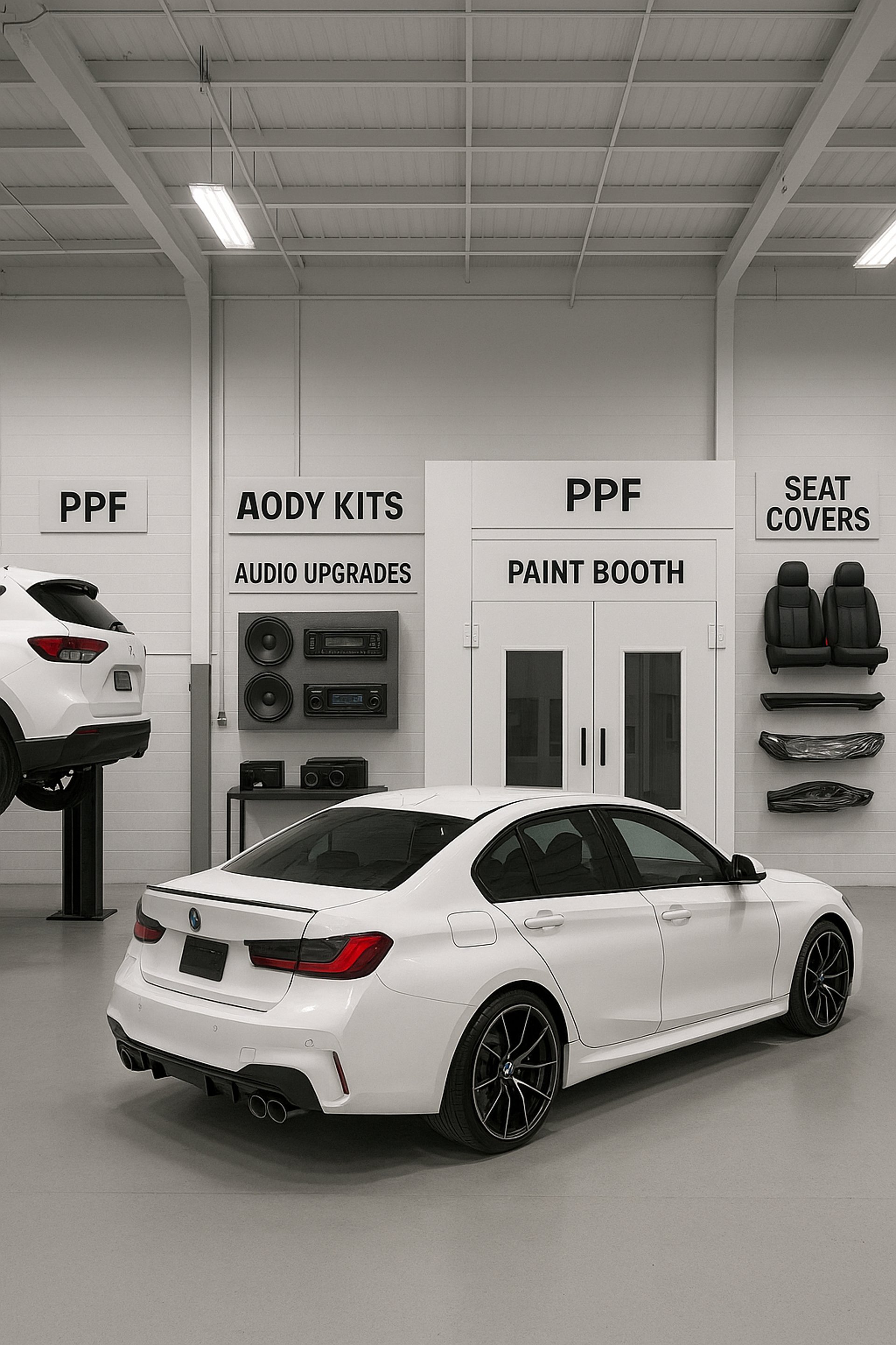 white and blue analog tachometer gauge