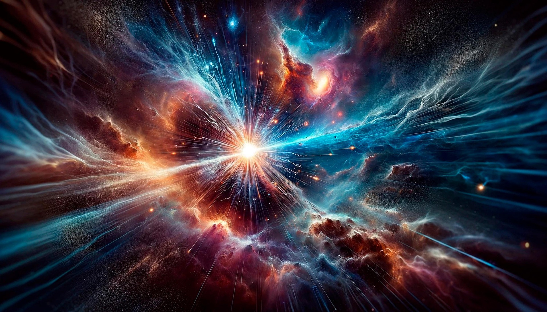 an abstract photo of a curved building with a blue sky in the background