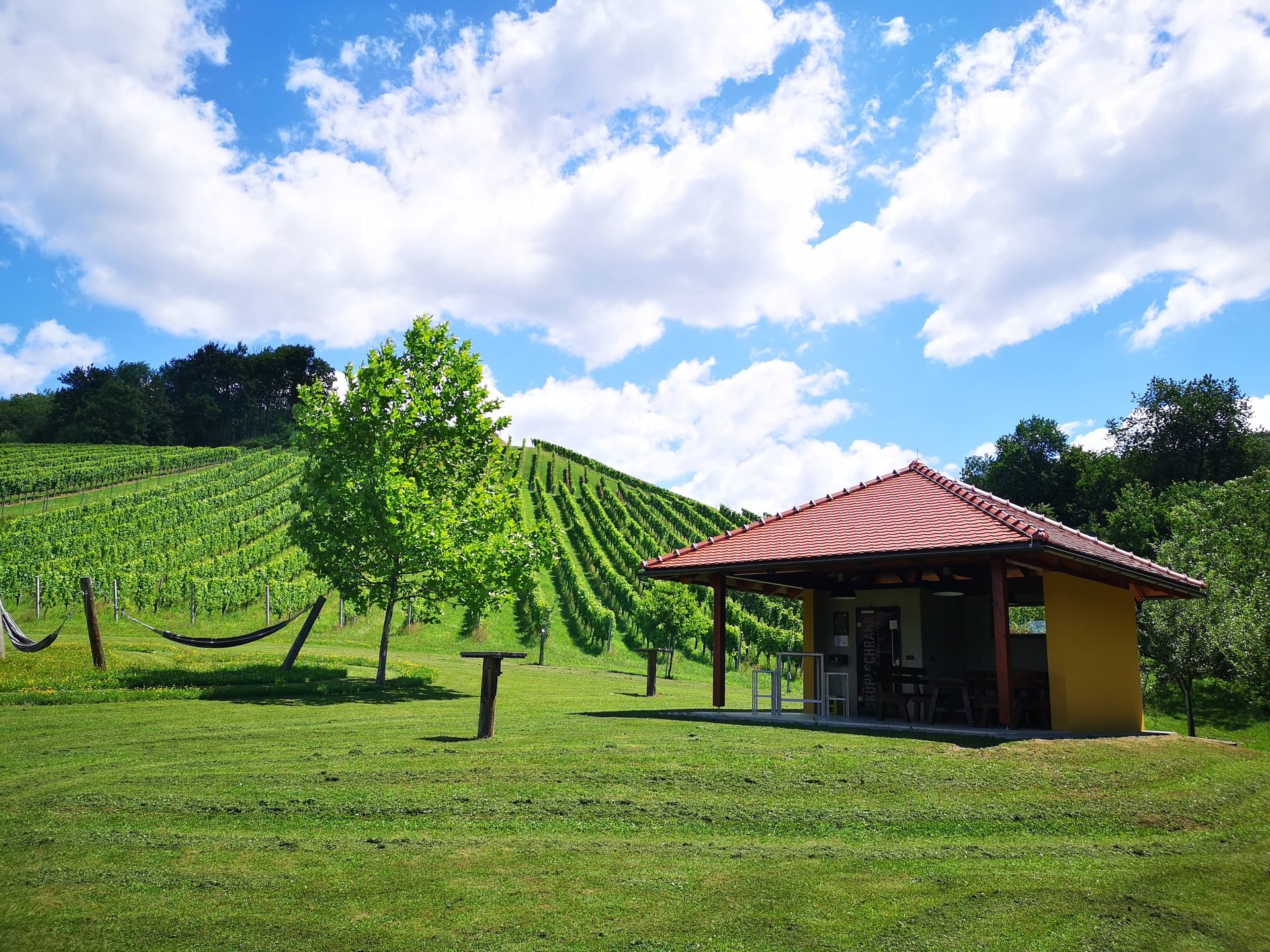 Pavillion im Grünen