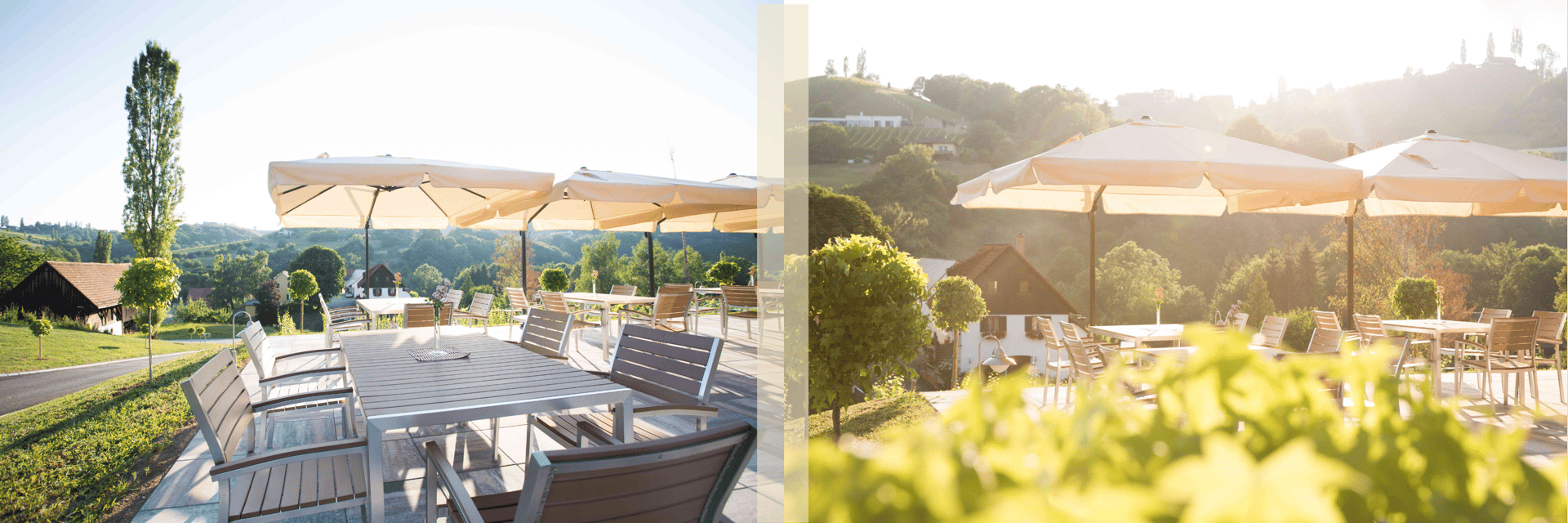 Buschenschank Außenbereich