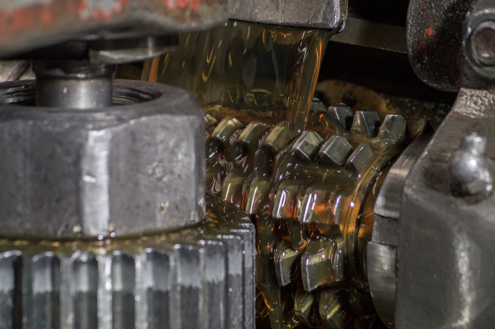 a close-up of a car engine