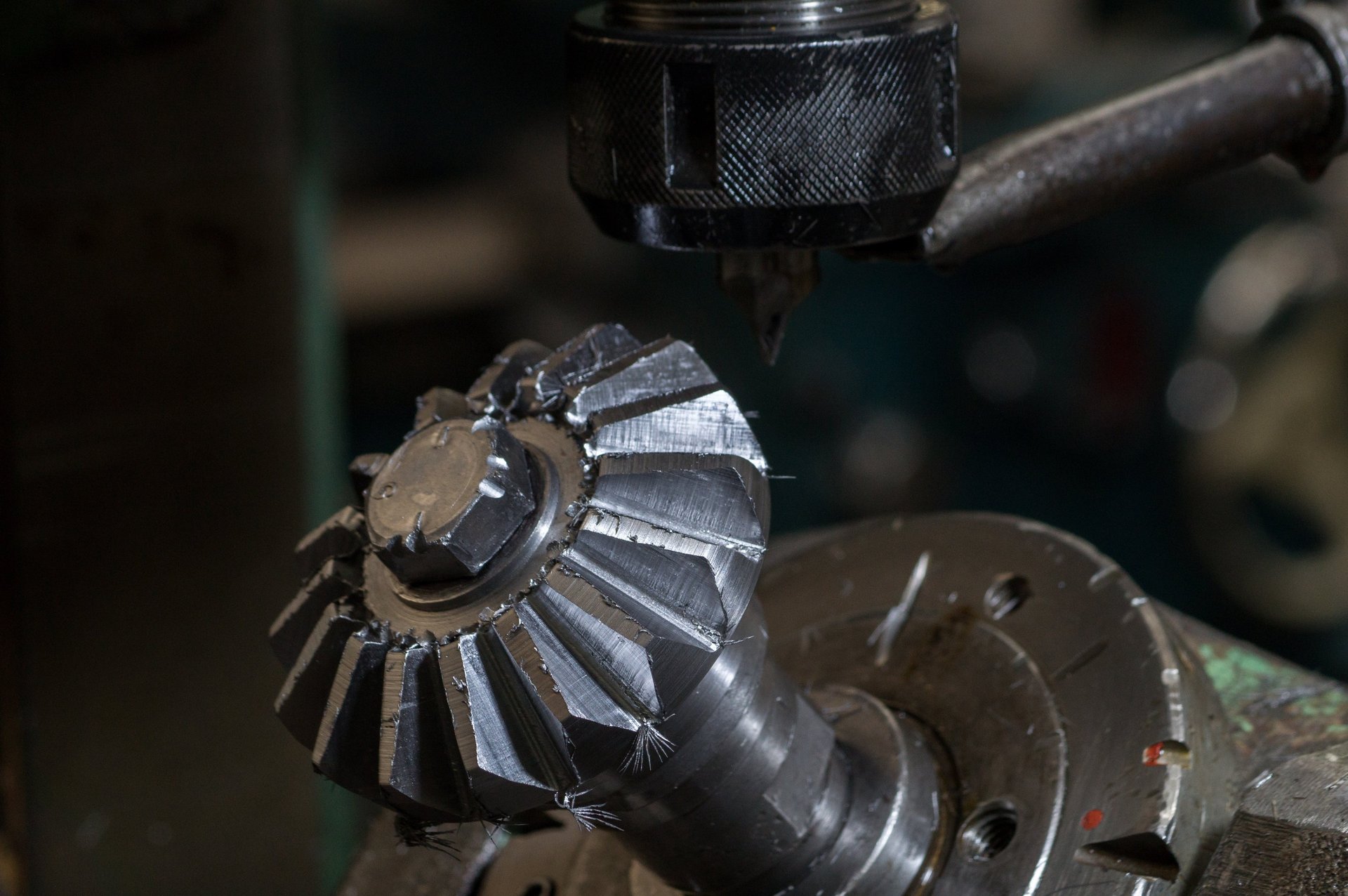 a close-up of a car engine