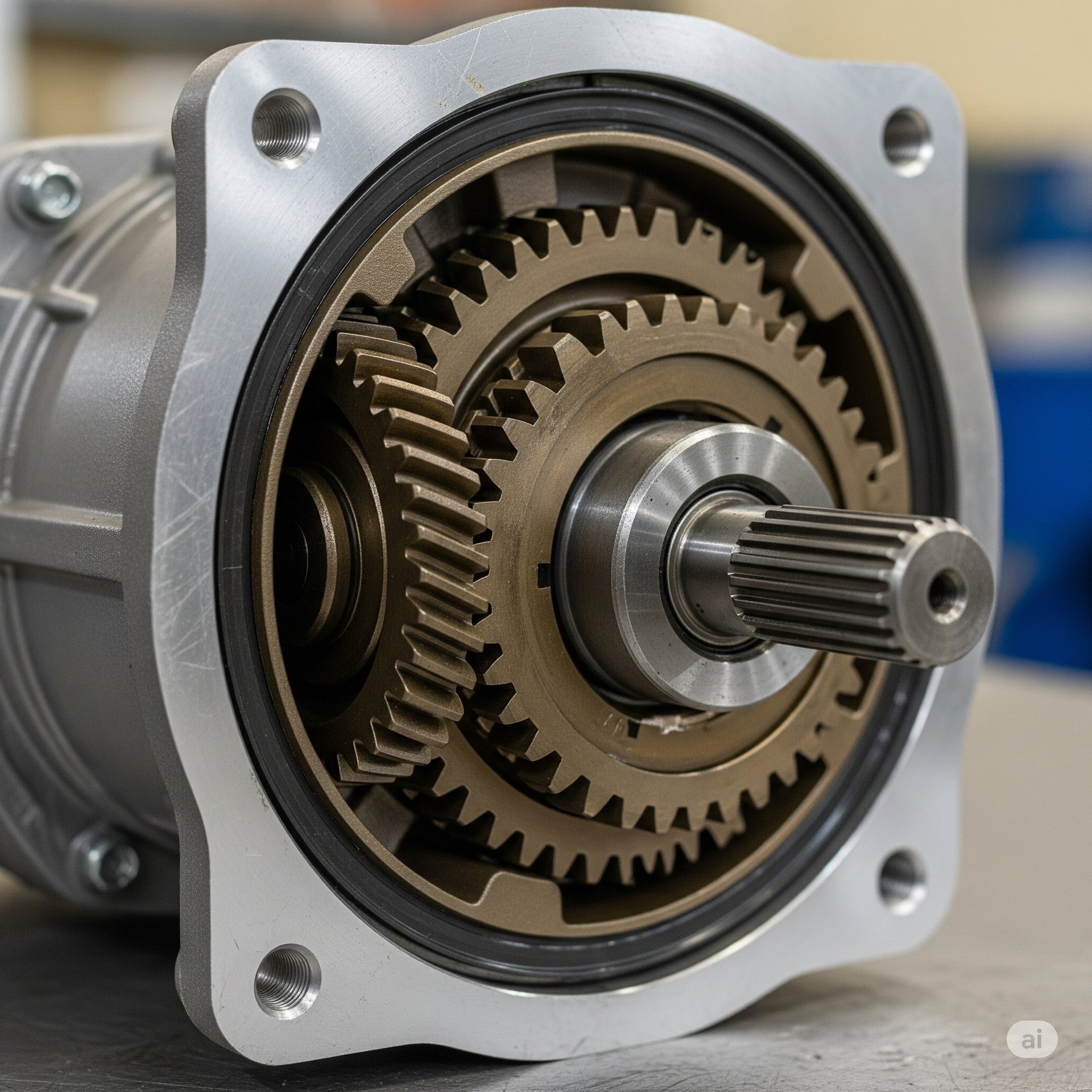 a close-up of a car engine