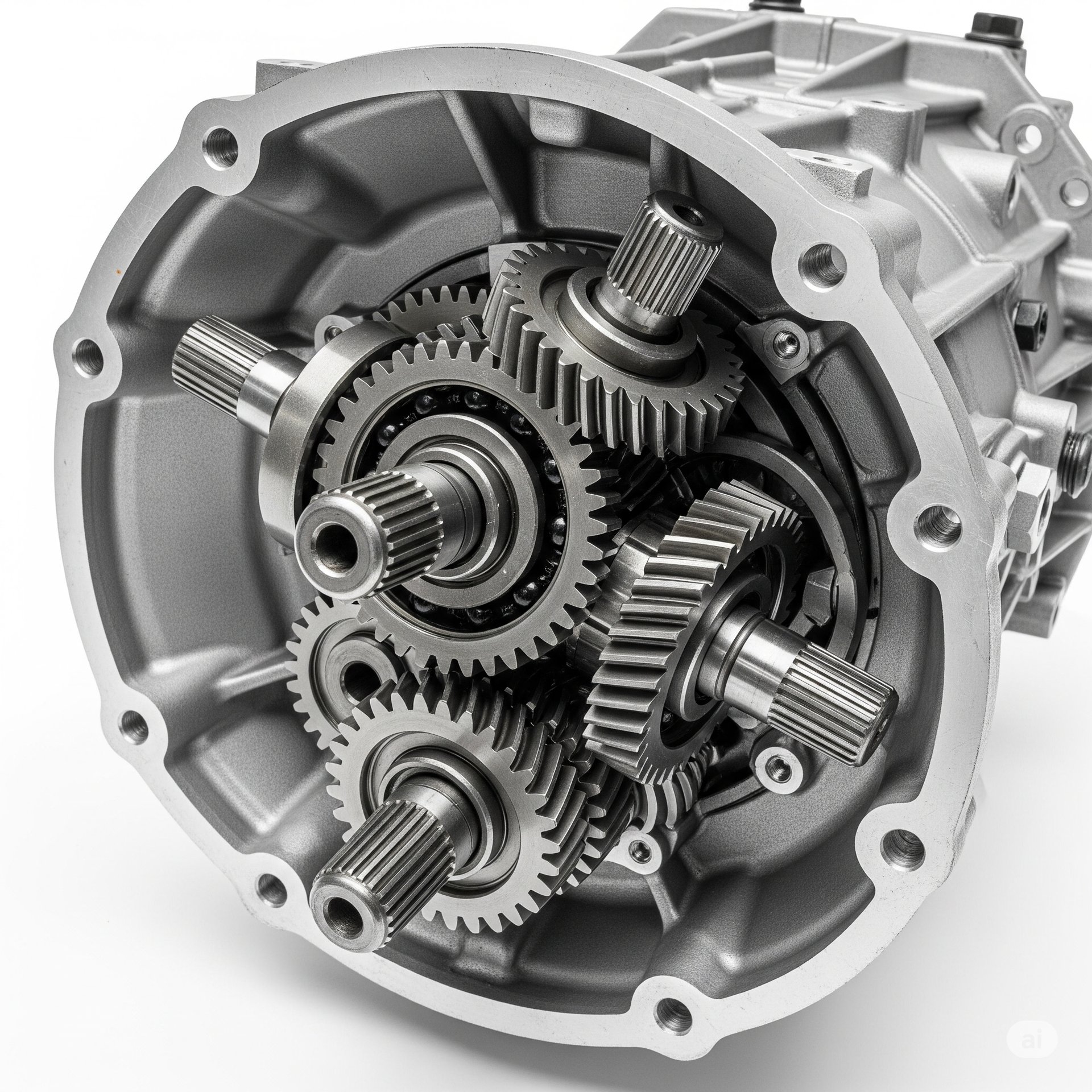 a close-up of a car engine
