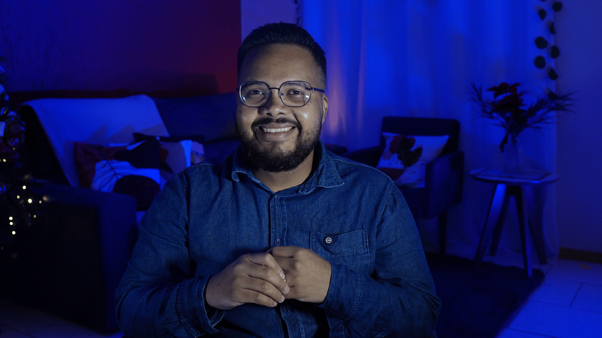 an abstract photo of a curved building with a blue sky in the background