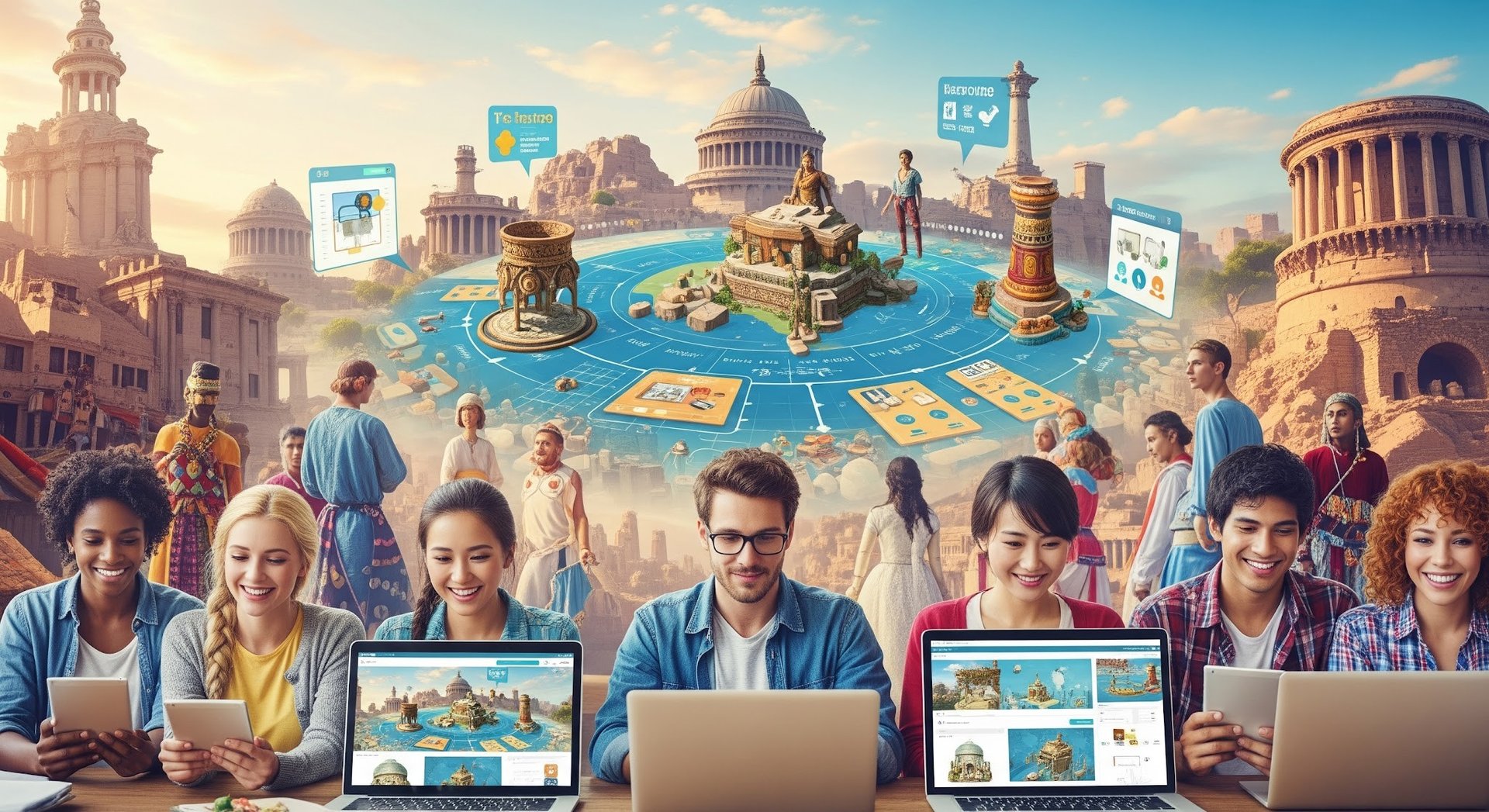 Exploring ancient civilizations through e-learning