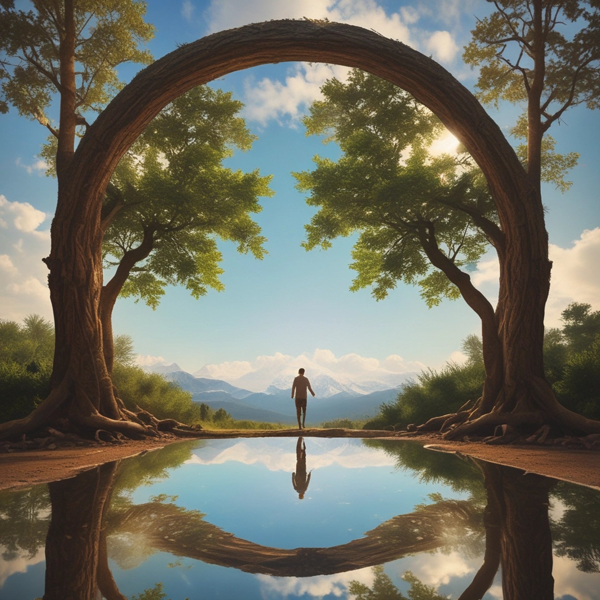 mountain range under blue sky