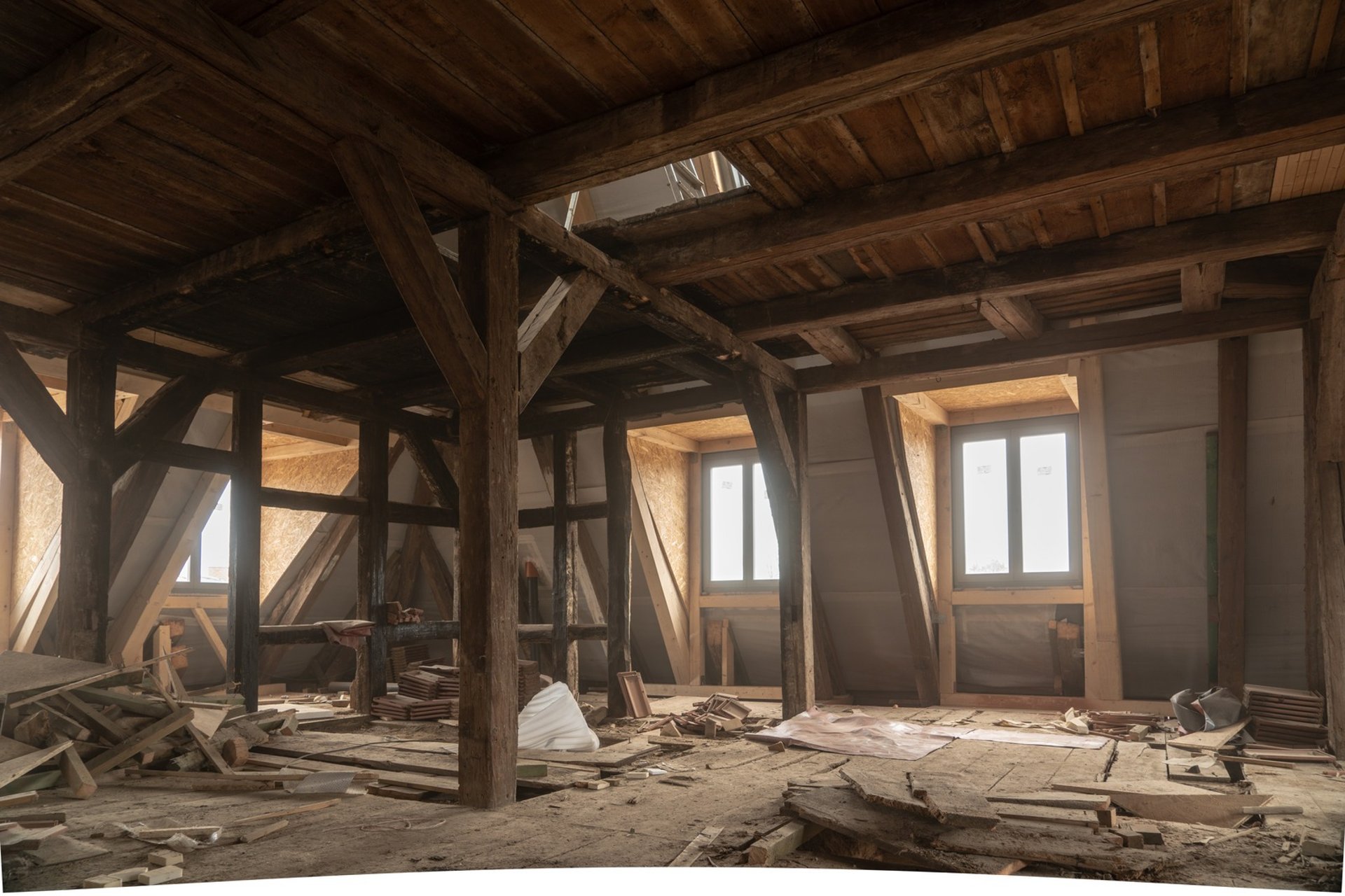 empty attic