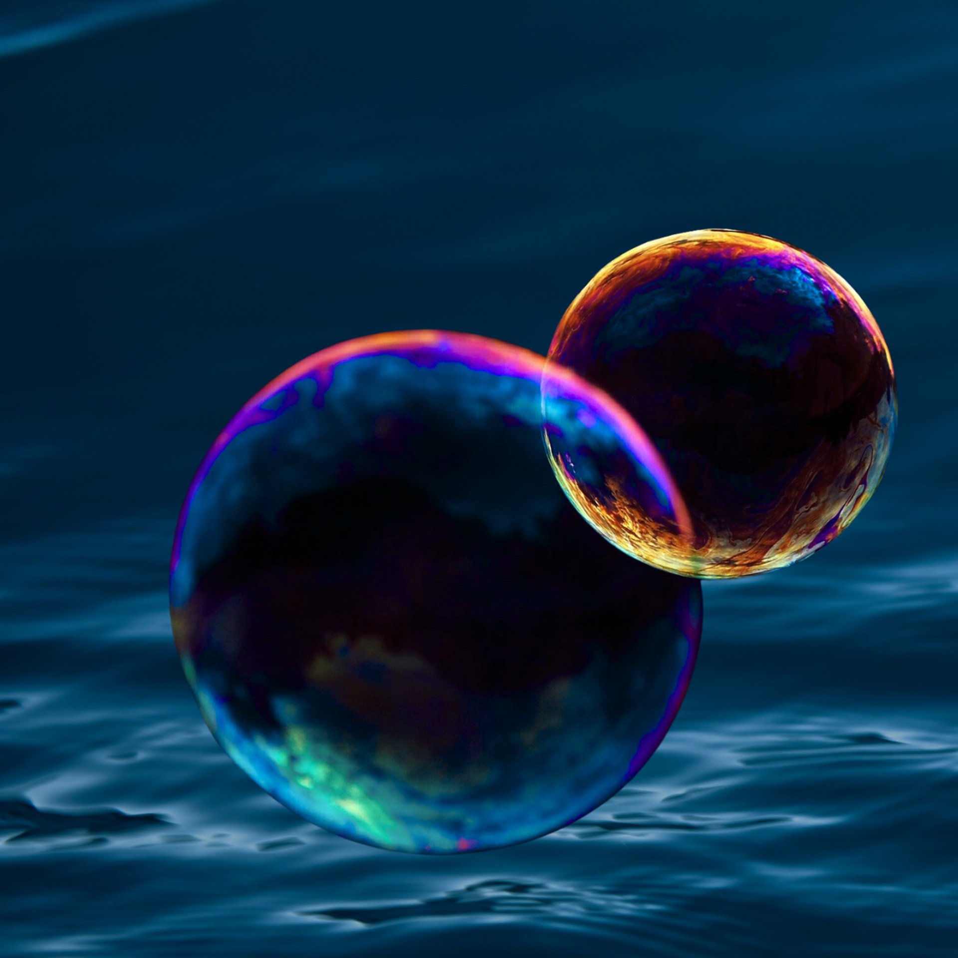 an abstract photo of a curved building with a blue sky in the background