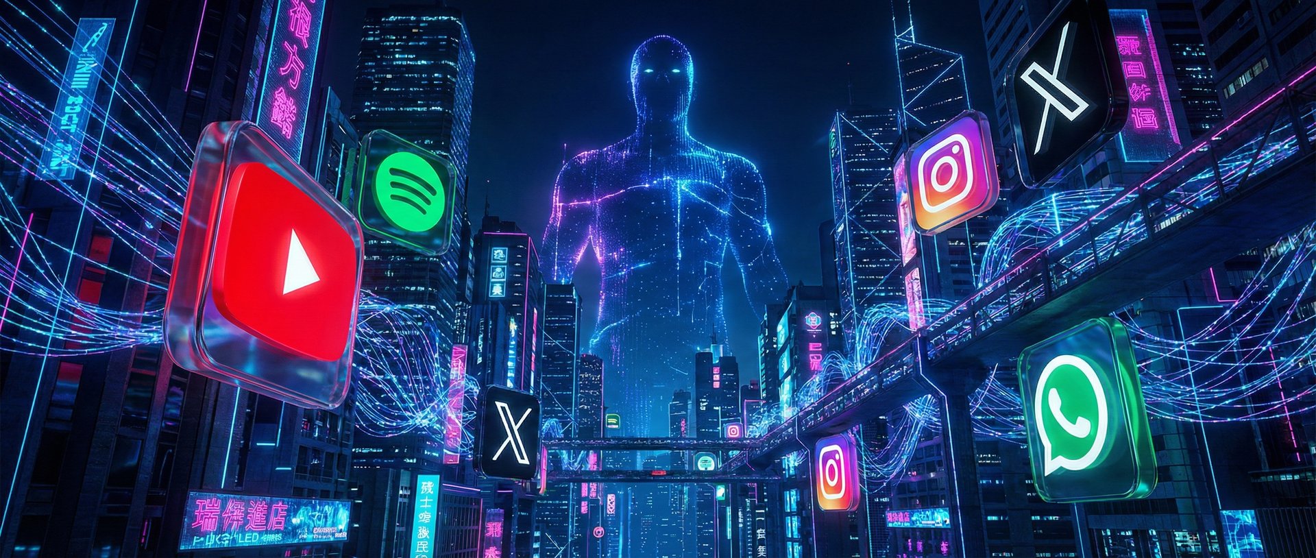 blue red and green letters illustration